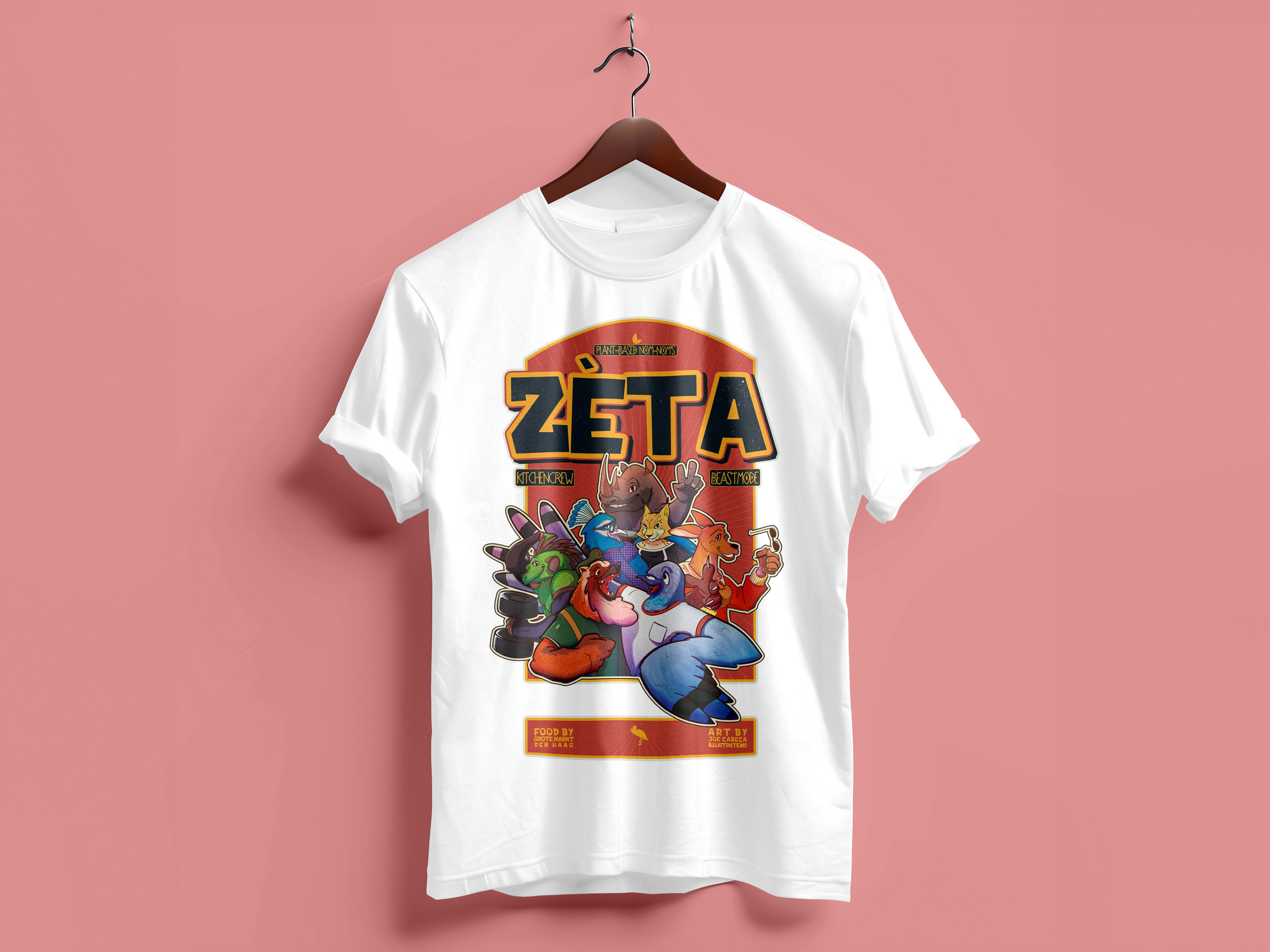 Transformed a restaurant's kitchen crew into a wild bunch for them to put on a shirt.