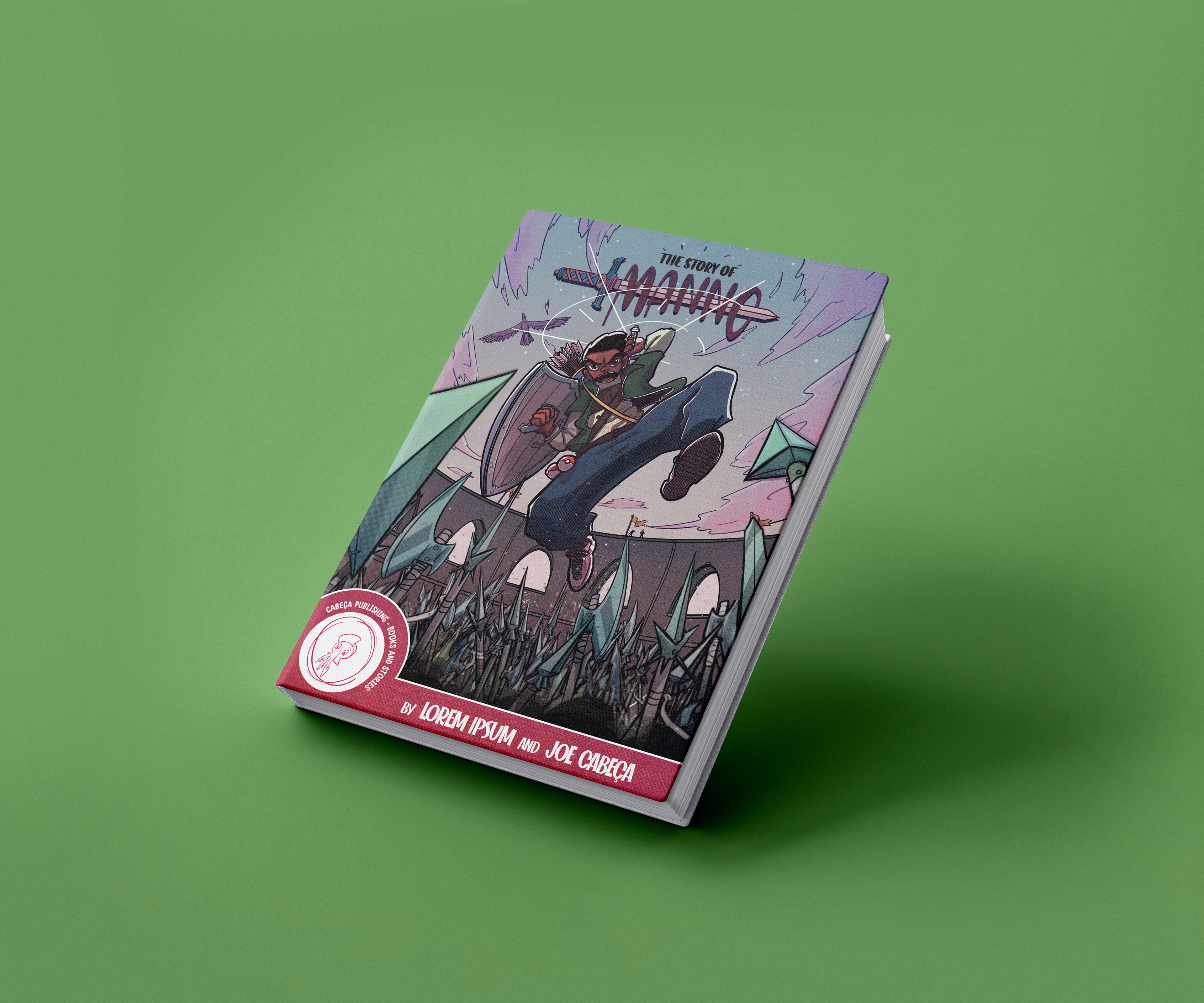 One last book cover design. This one might be more action packed than all previous ones.