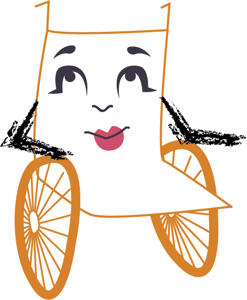 illustration chaise roulante 