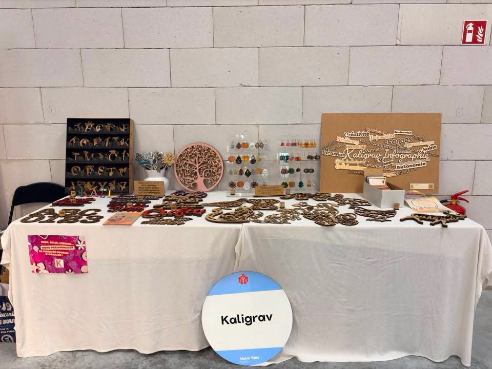 stand pour la vente de nos créations 