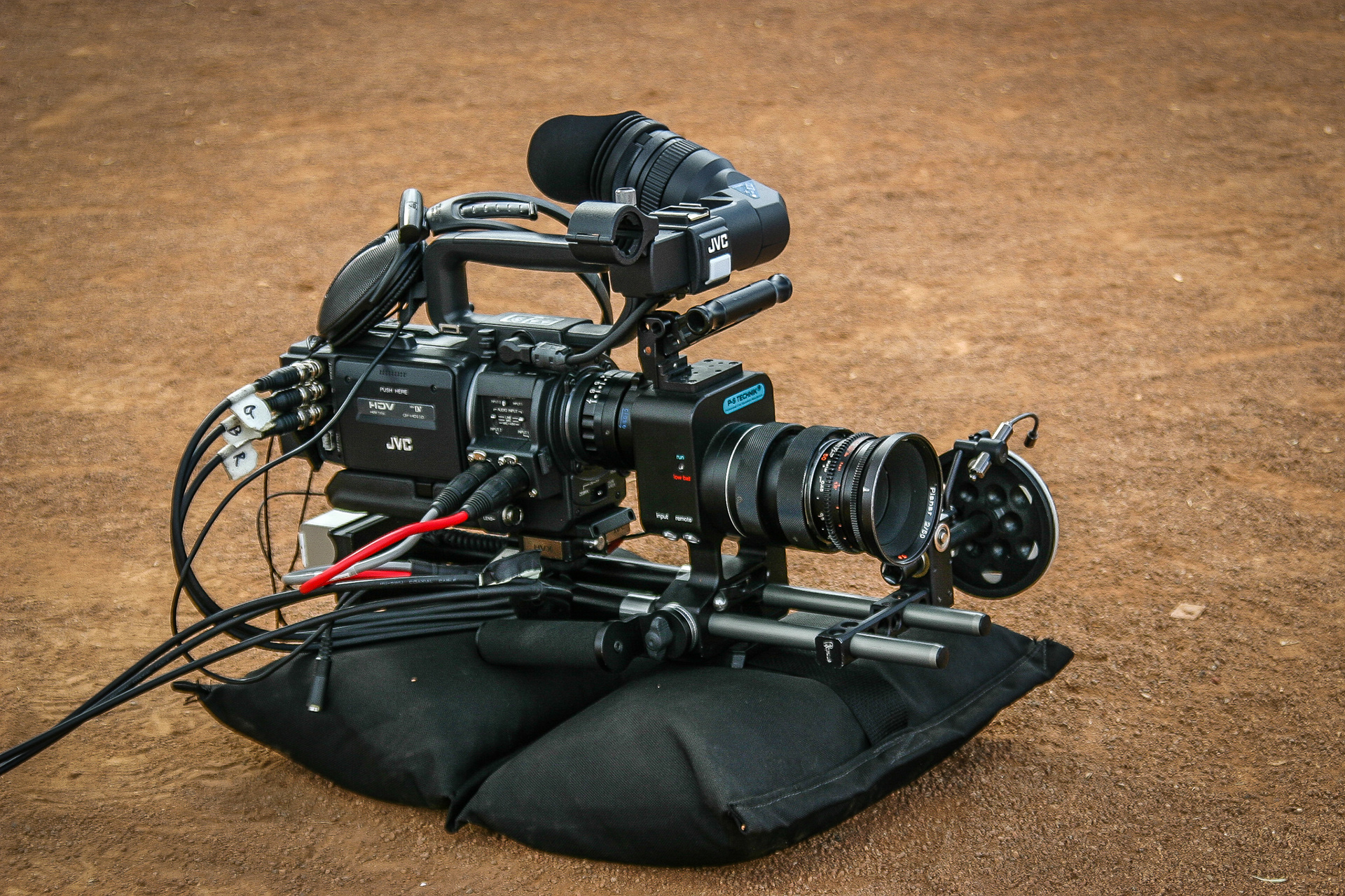 A THROWBACK IMAGE FROM THE DAYS OF SHOOTING ON TAPE