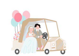 ブライダルカーとして