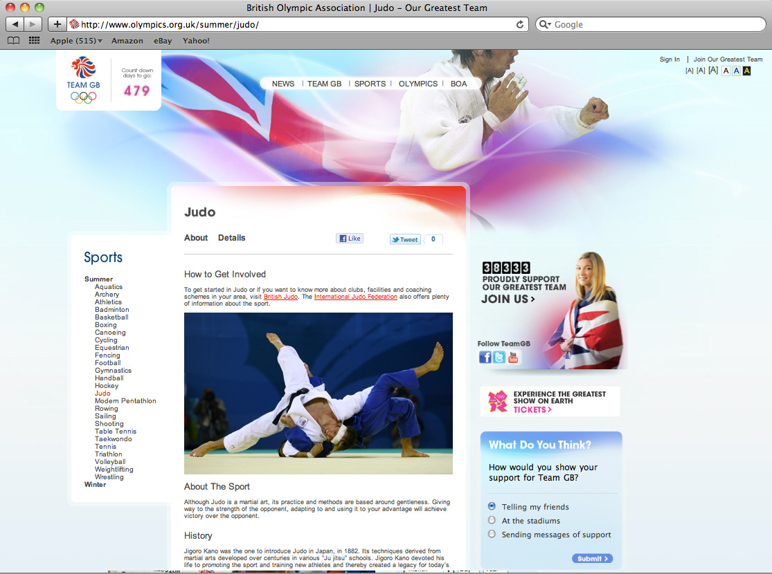 Every sport invited the UK to support TeamGB