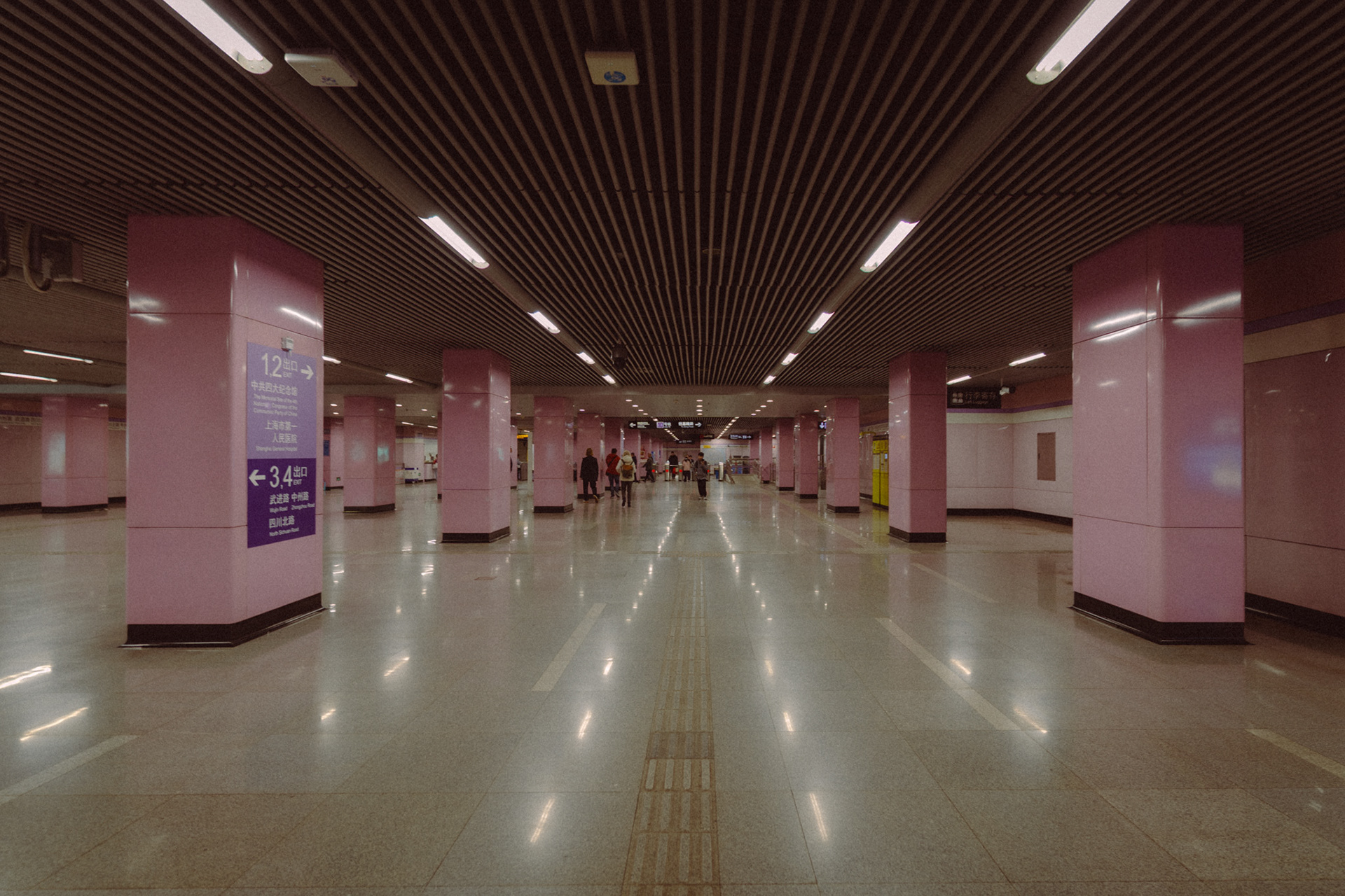 metrostation rosa, shanghai, 2025
