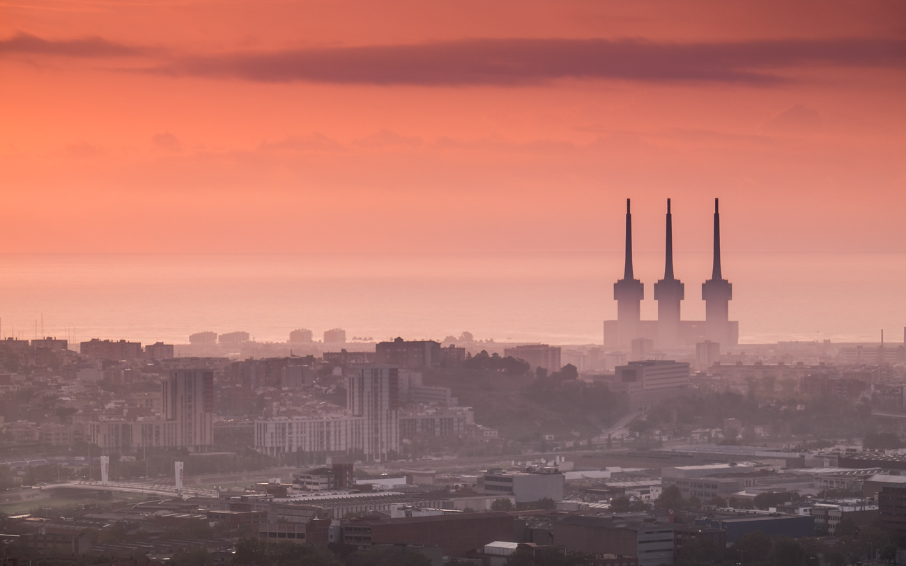Amanecer en Barcelona