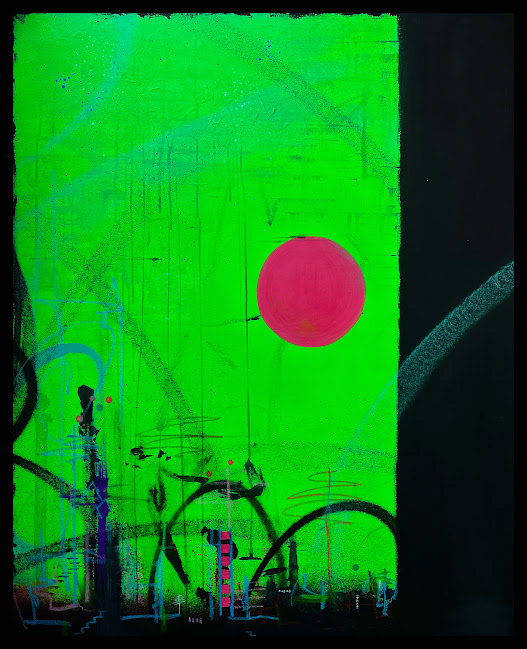 There Is No Calm, Only Distance | £250 | 32”x40” | Mixed Media