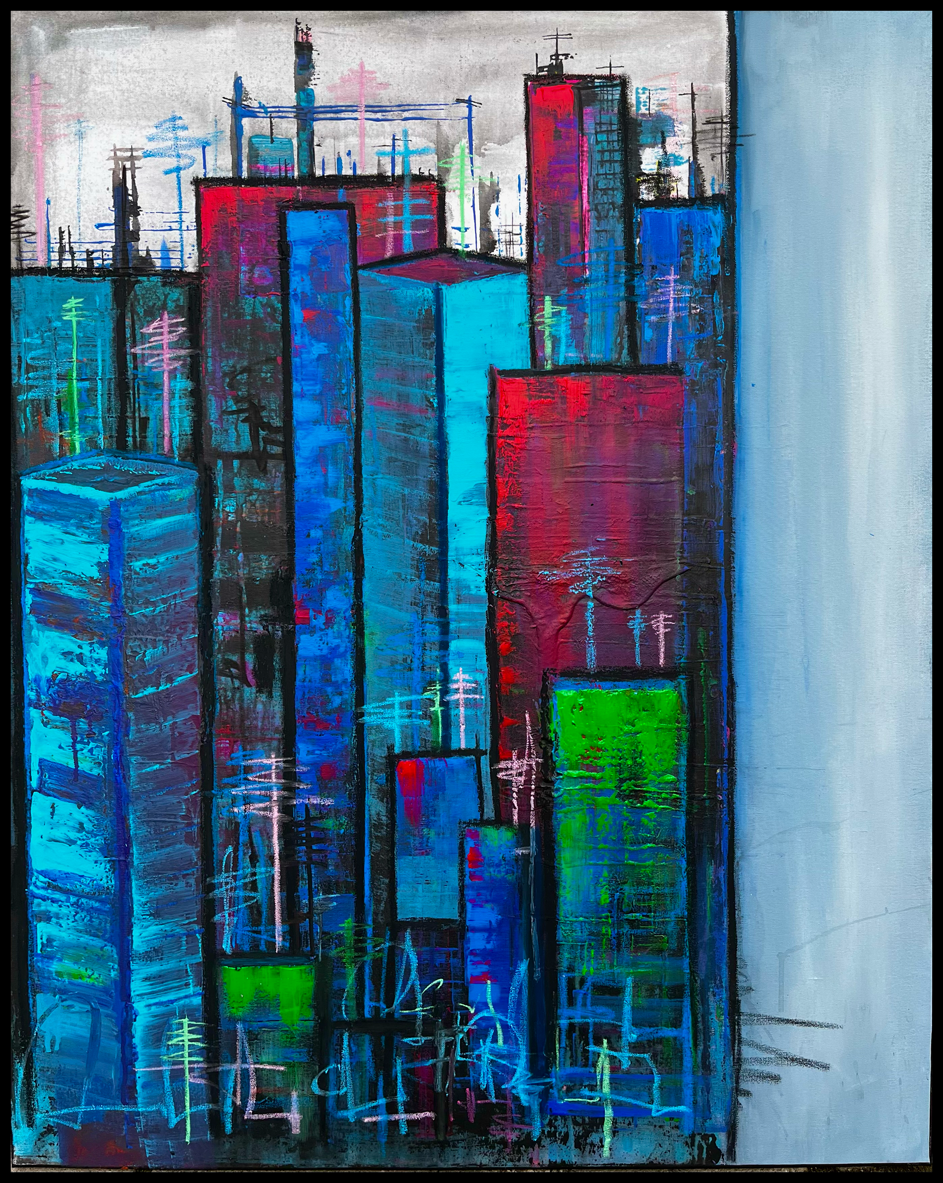 Whichever Way You Look At This Place | £250 | 32”x40” | Mixed Media