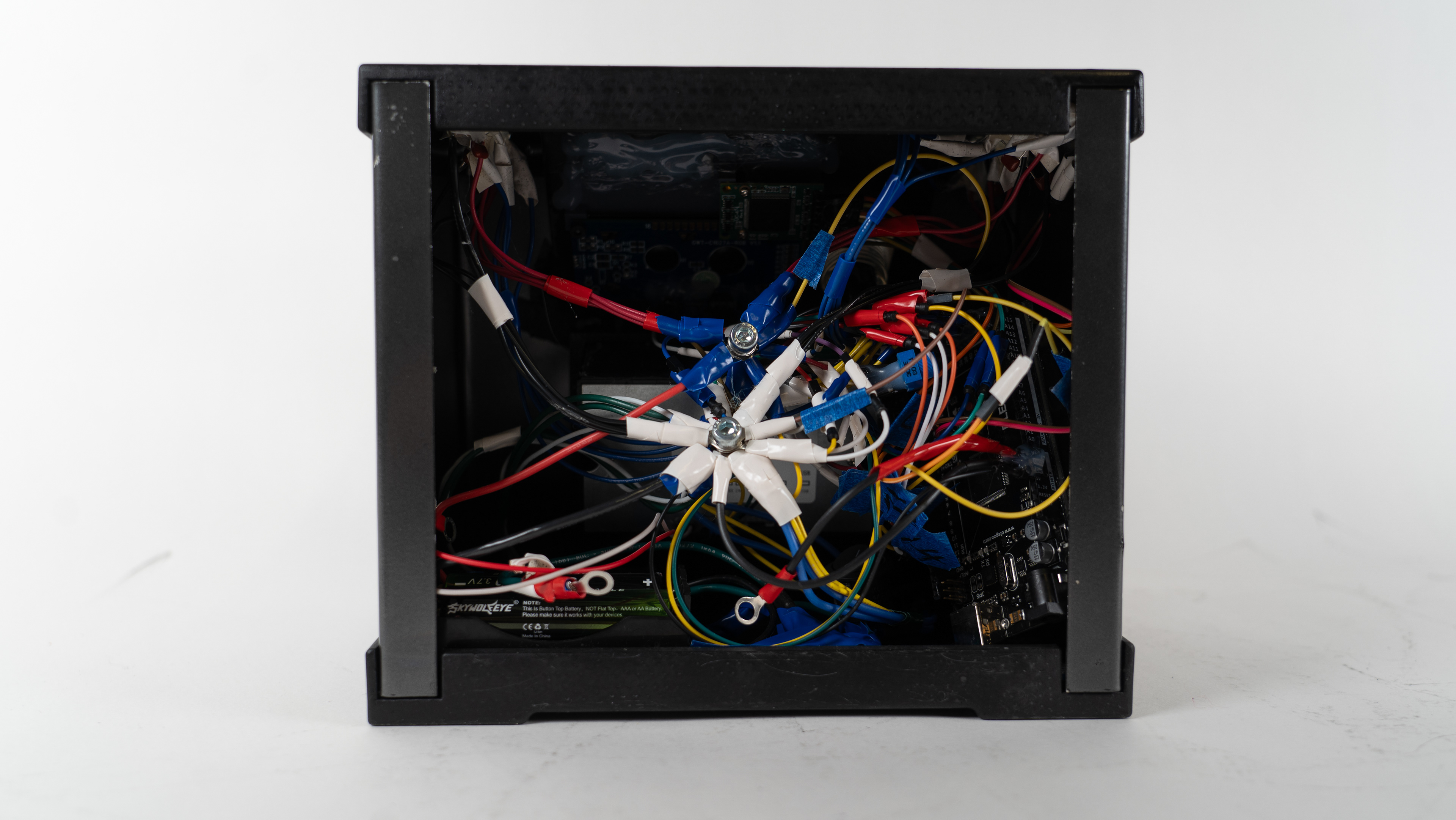 Electronics (with the cover off)
