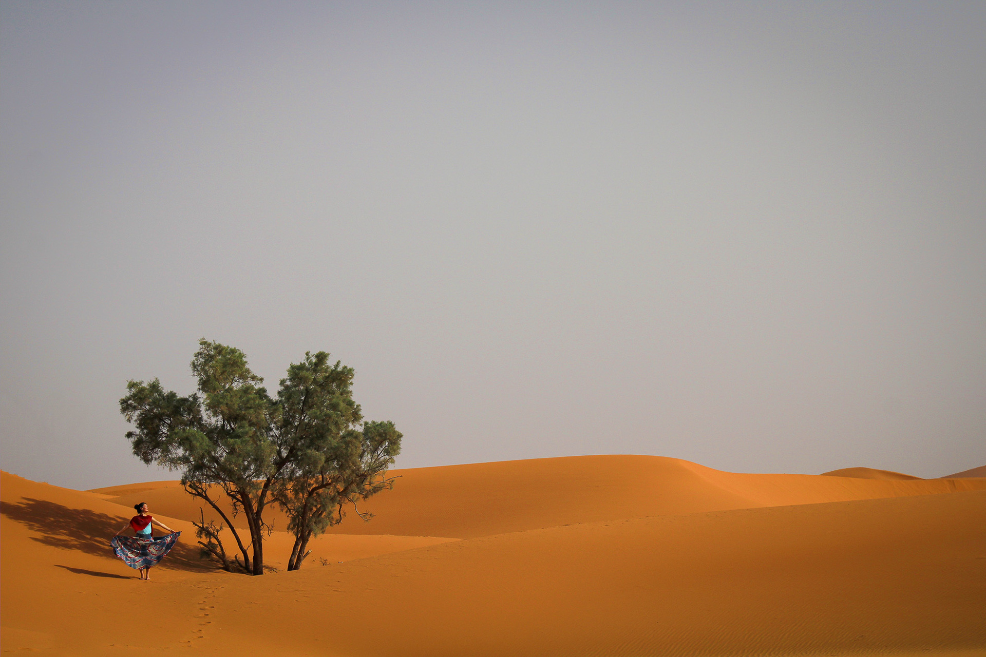 Sahara desert, Morocco, March 2021