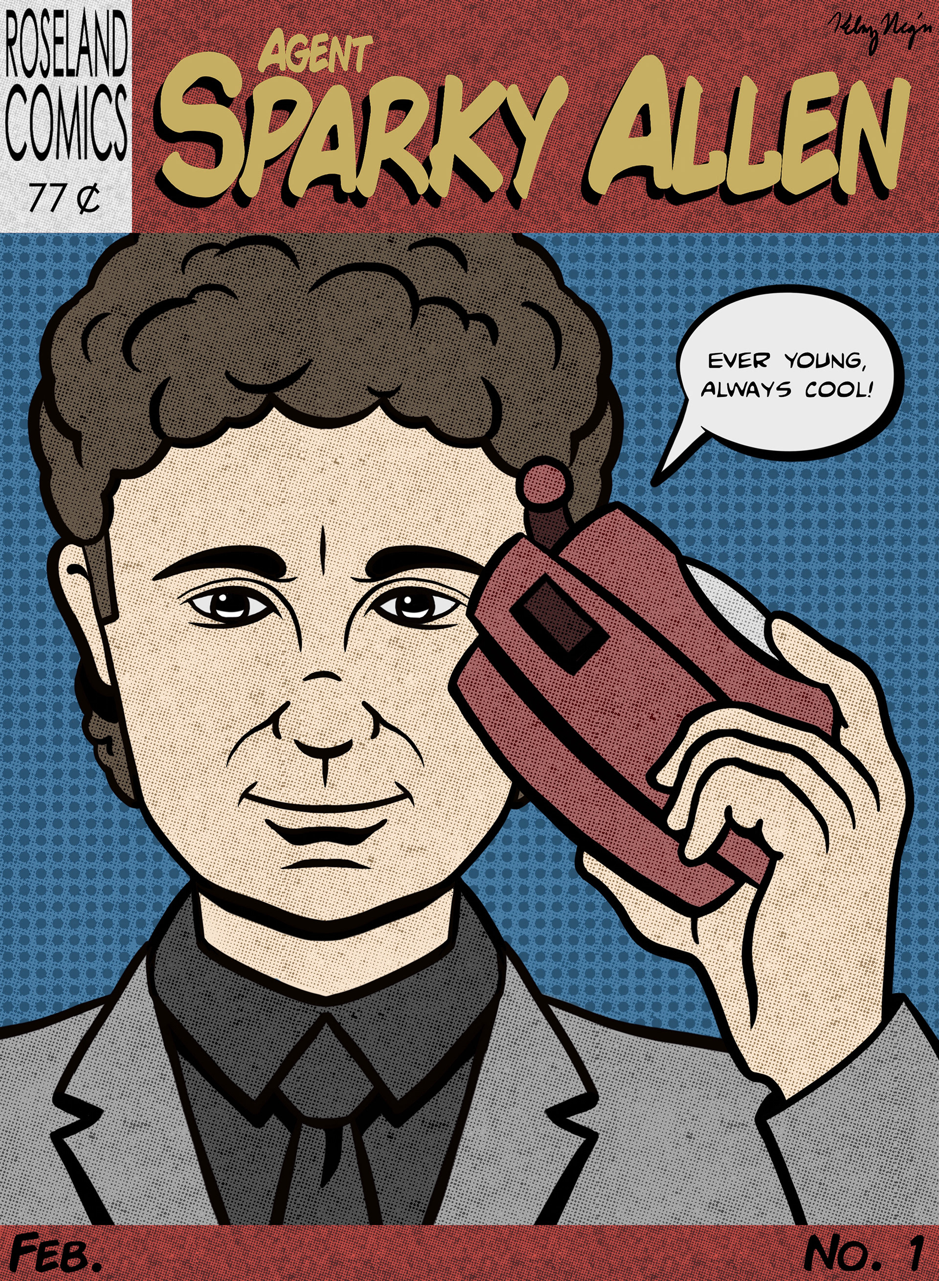 Agent Spark Allen: Issue #1. Made in Autodesk SketchBook, 2017.