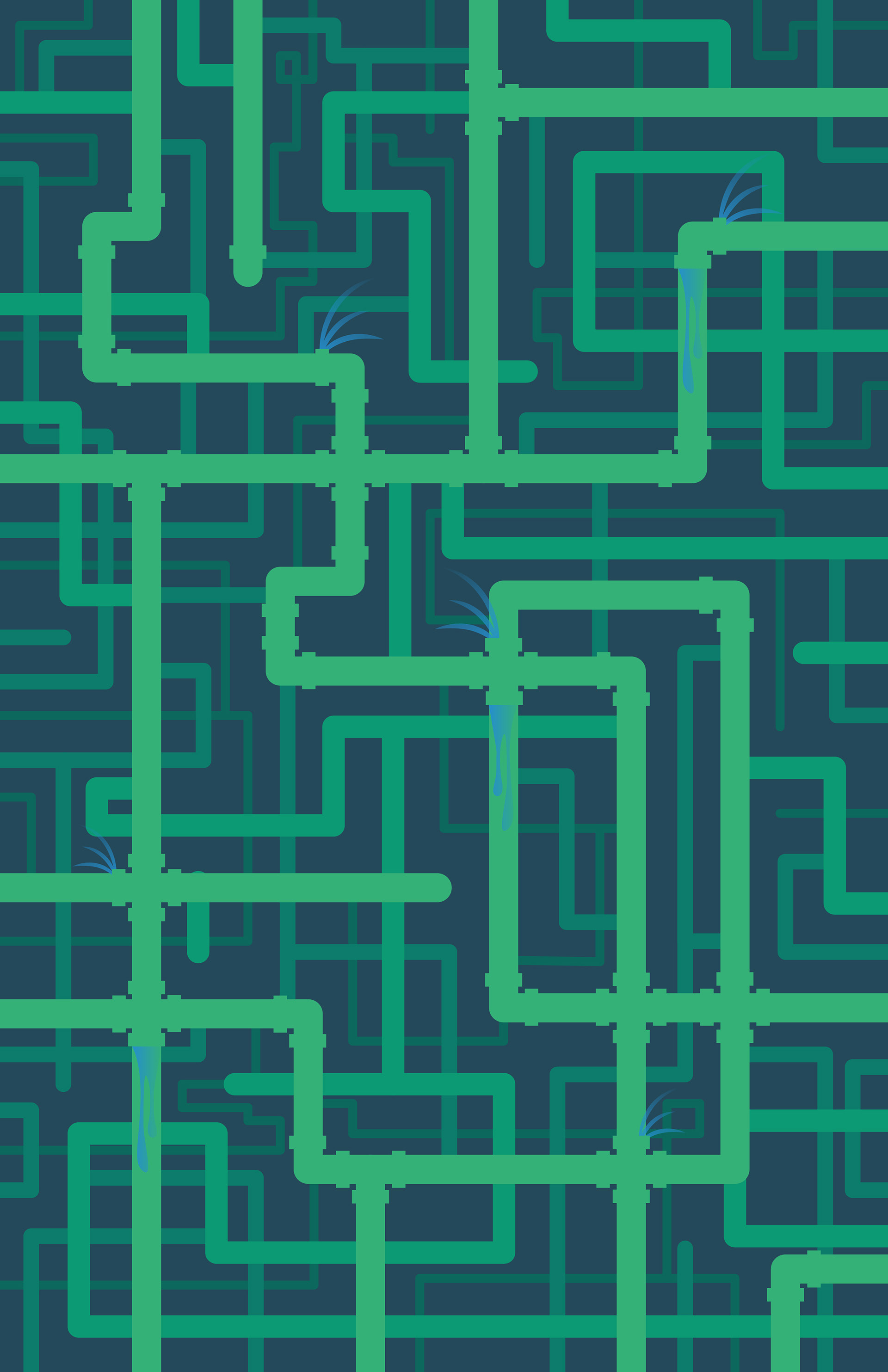 Overwhelm. Made in Adobe Illustrator, 2023.