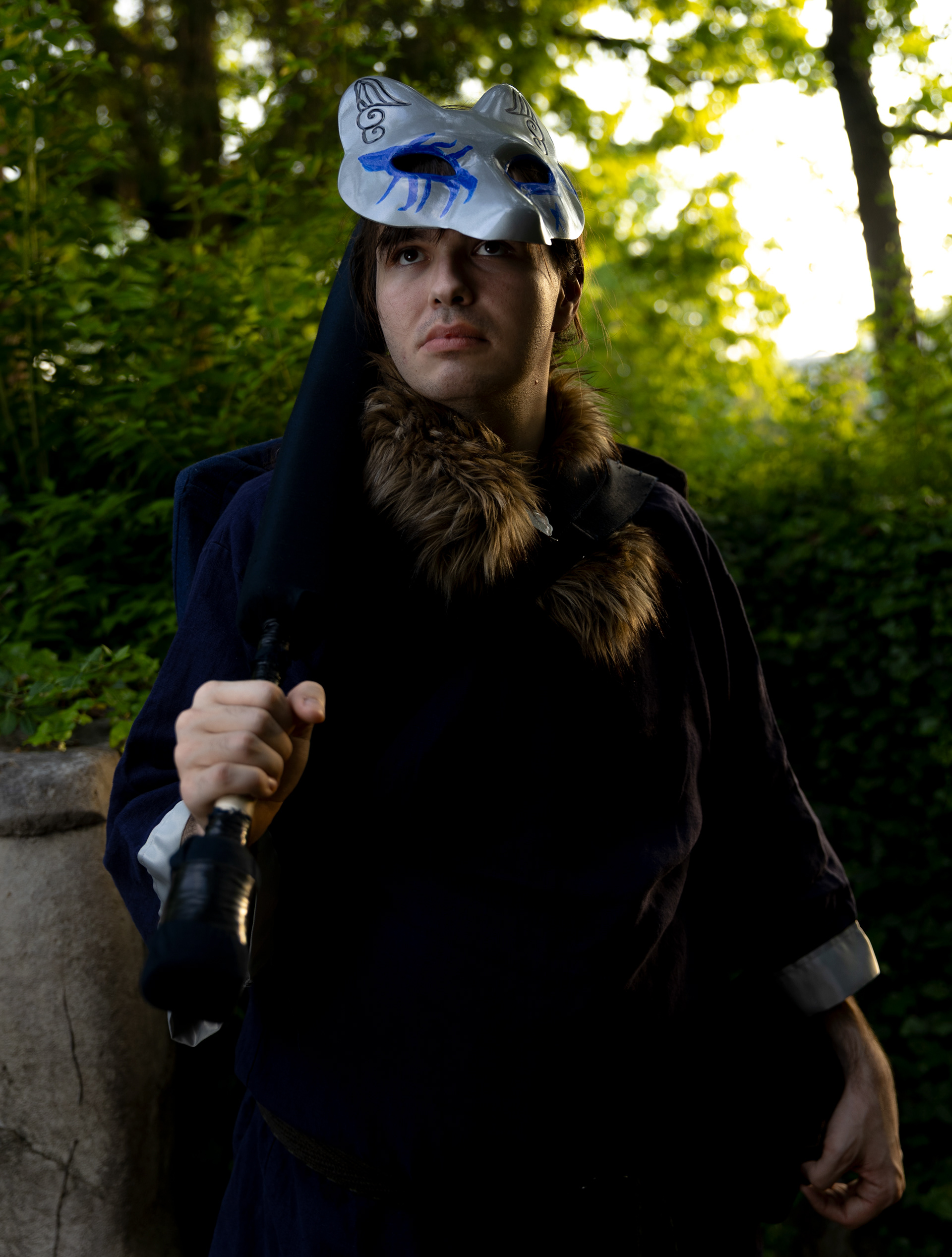  Morgan Crawford cosplays as his LARPing character Sereth vanguard that he uses to participate in a sub brand of LARPing called Bellagarth. “For me Joining this group was a way for me to originally get out and about. To break free of my usual self-conscious self. It has helped me make many new friends of all different types. And I hope to keep going throughout the years,” Crawford said.