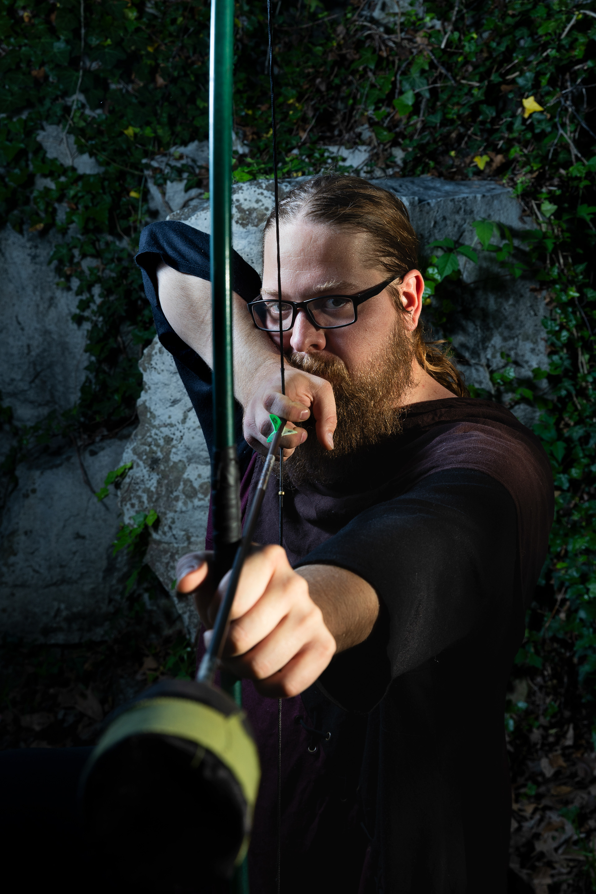 Cameron Savage cosplays as his LARPing character Lago Coinnin that he uses to participate in a sub brand of LARPing called Bellagarth.