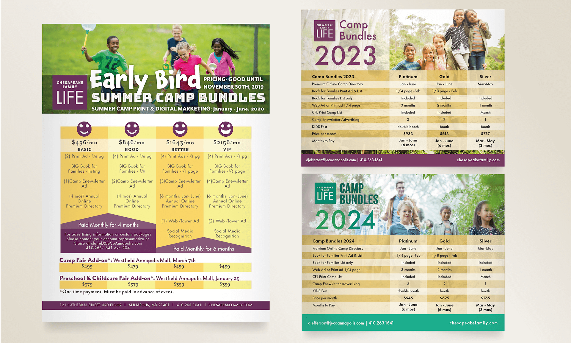 Marketing promotion focused on regional camps