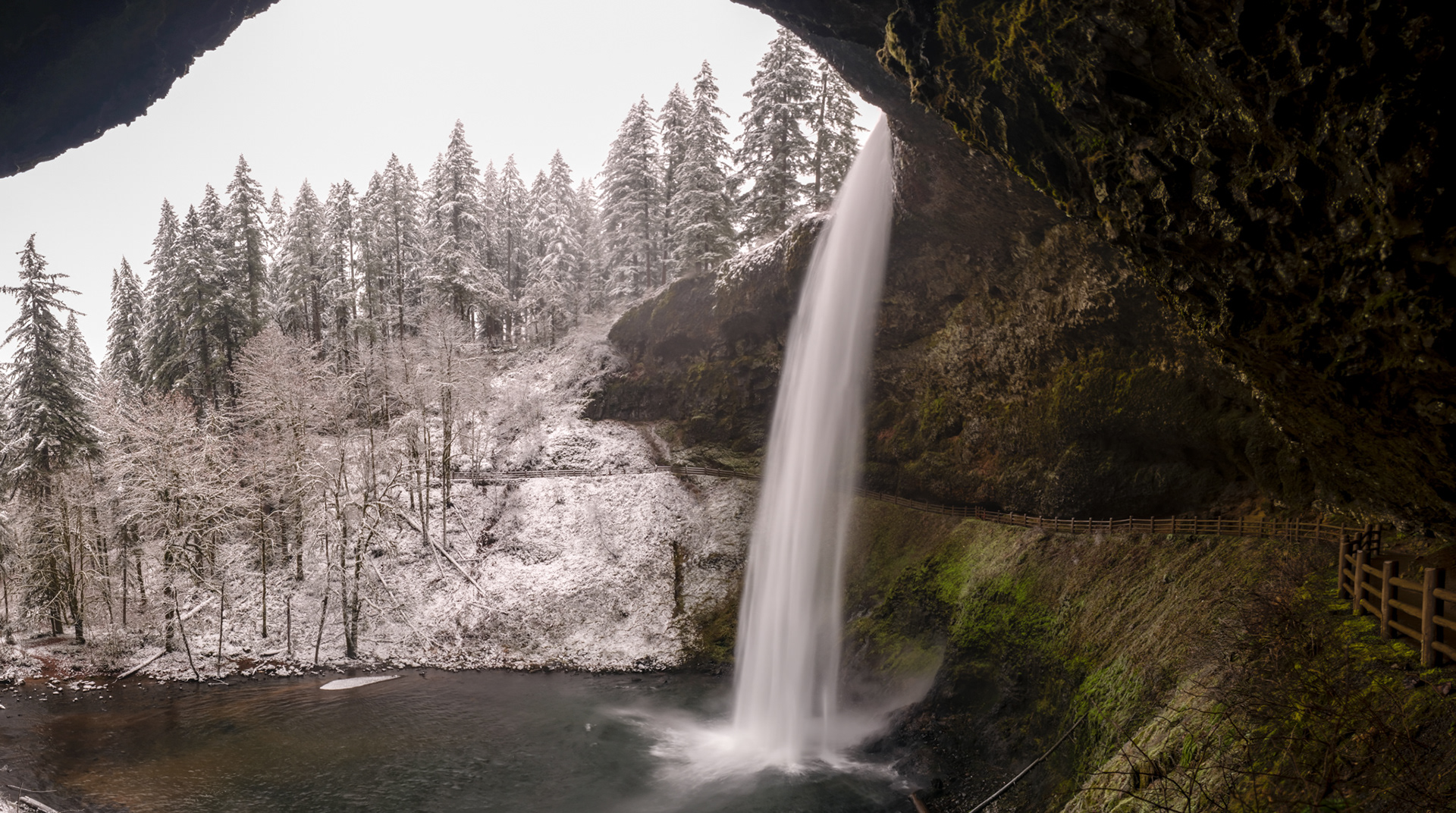 South Falls in the snow