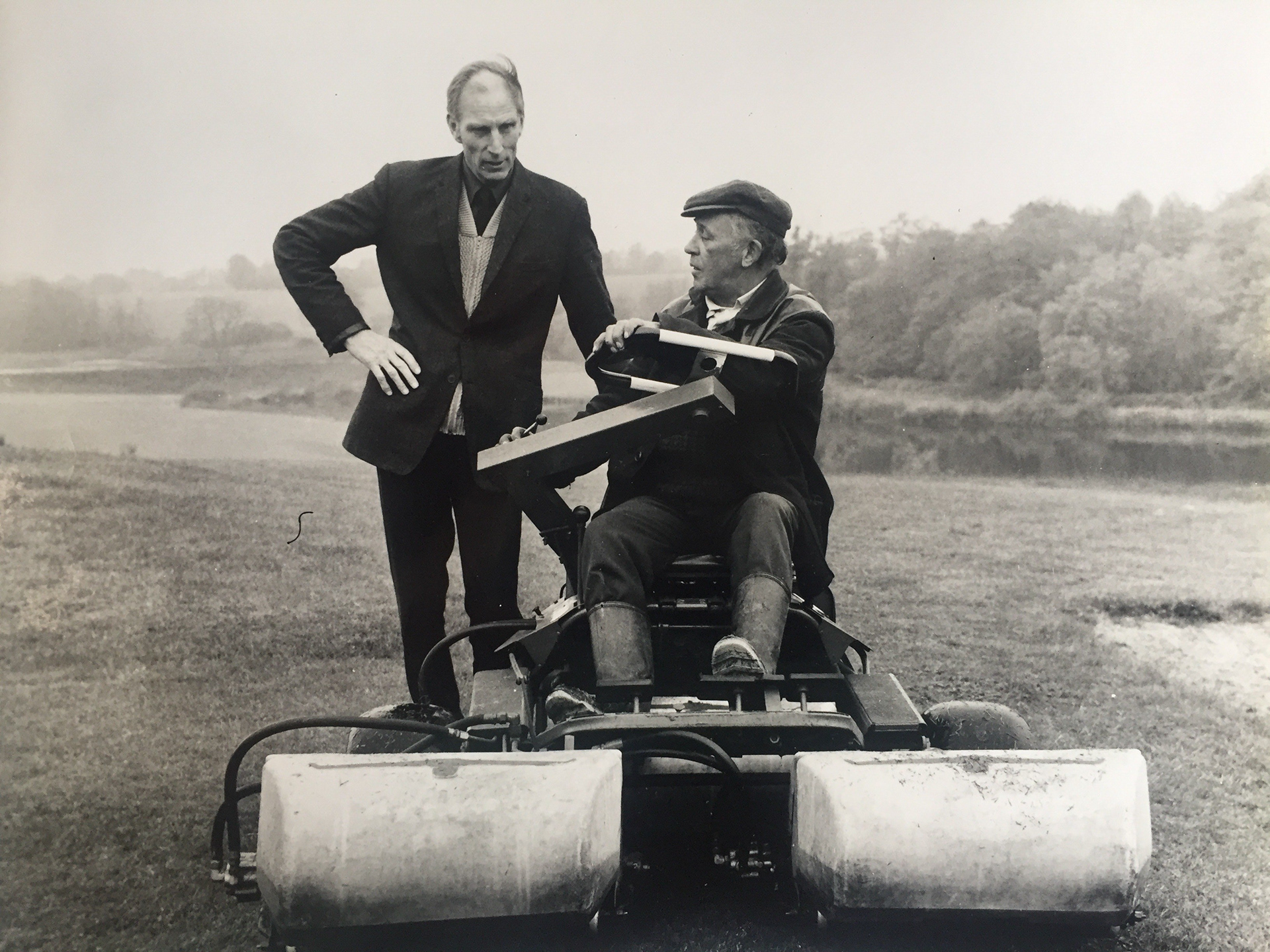 Bill Peake and Lol Tricker - creating the golf courses 1971