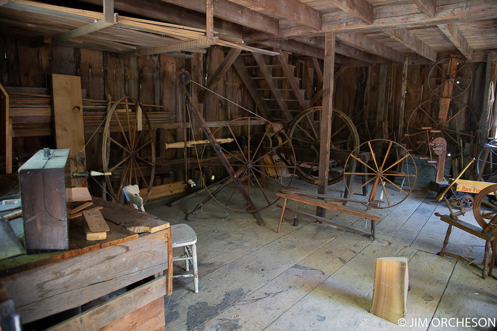 Spinning wheel maker's shop