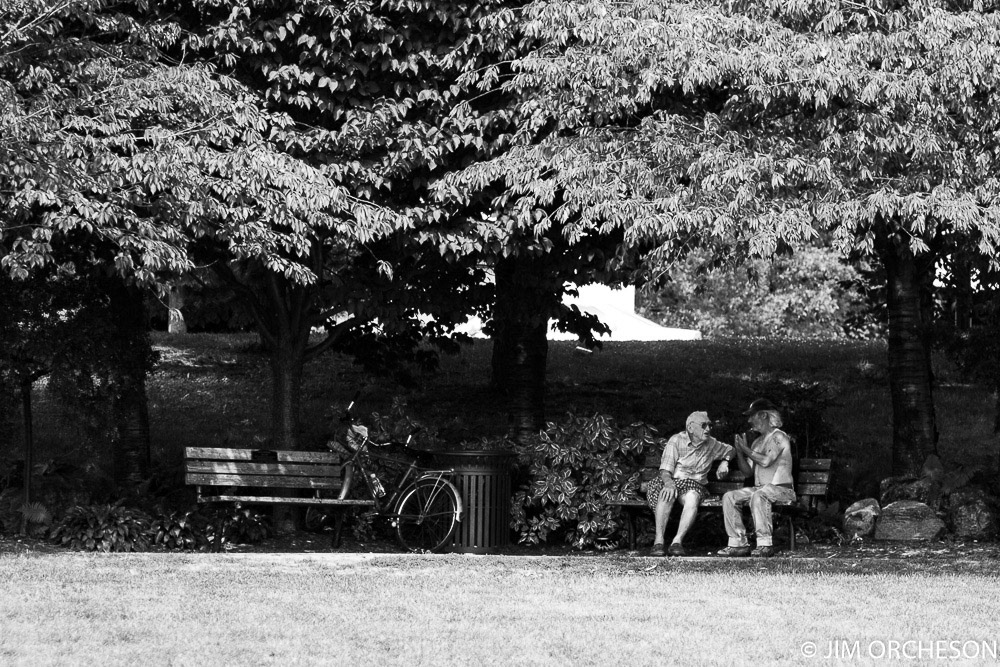 "No! You do it this way." Or so I imagined him saying.