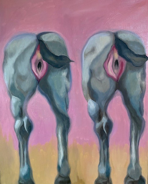 'That Is Not My Horse' 2025, Oil on canvas, 61cm x 76cm