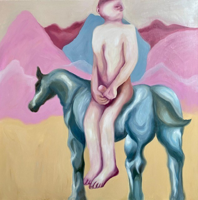 'I Am Not Your God' 2025, Oil on canvas, 91.77cm x 91,77cm