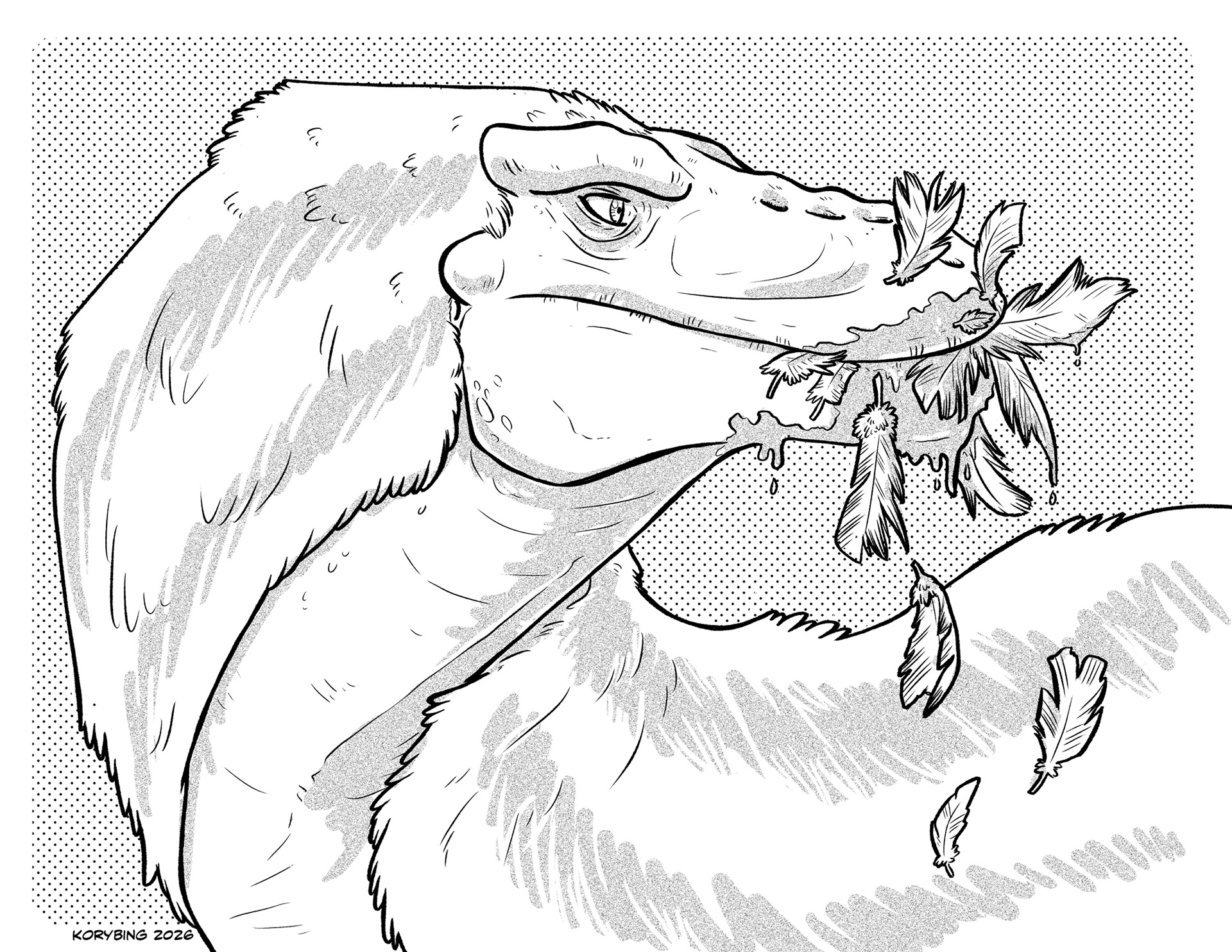 Post-hunt Tyrannosaur