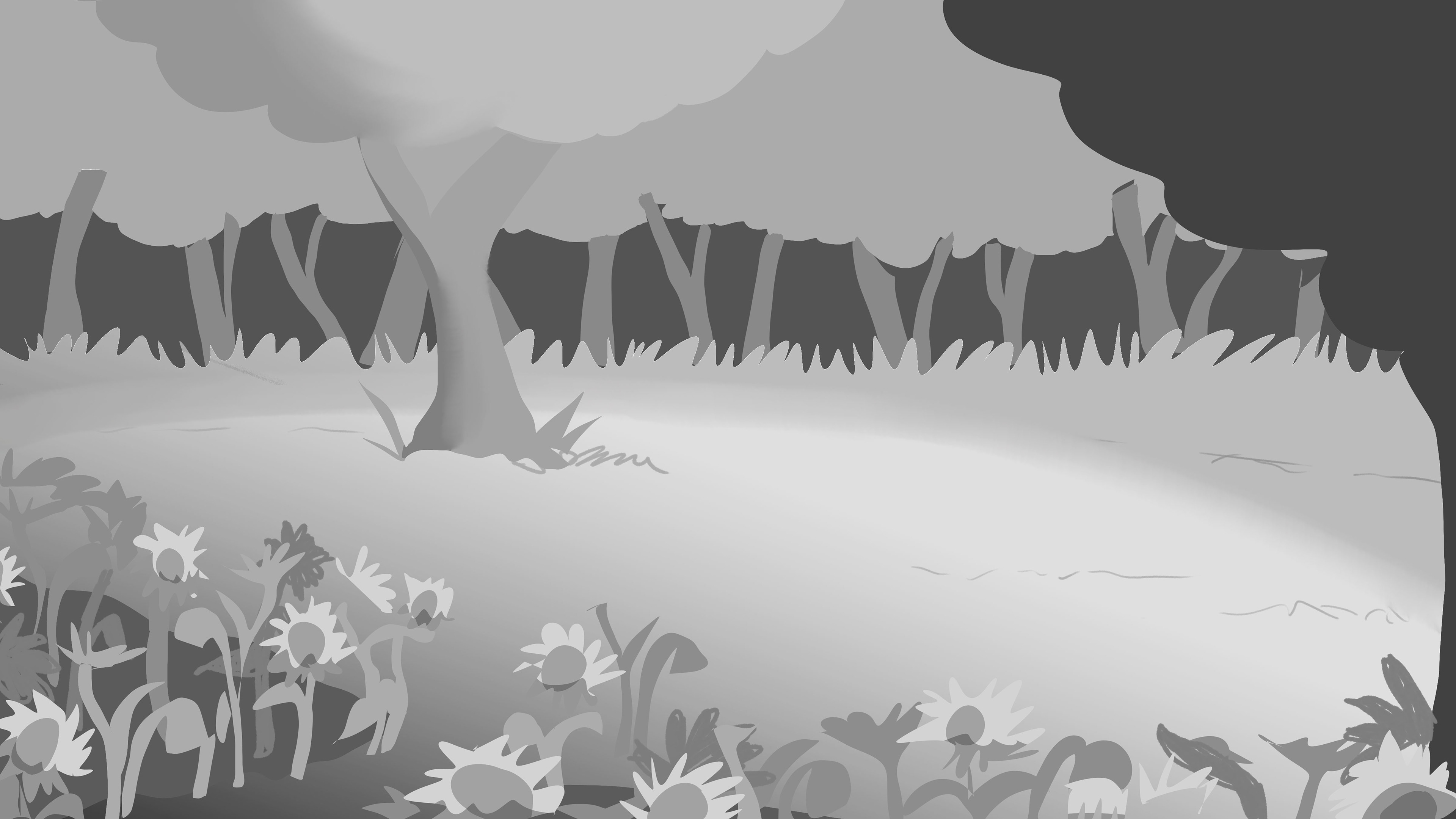 Field and Forest Background Rough