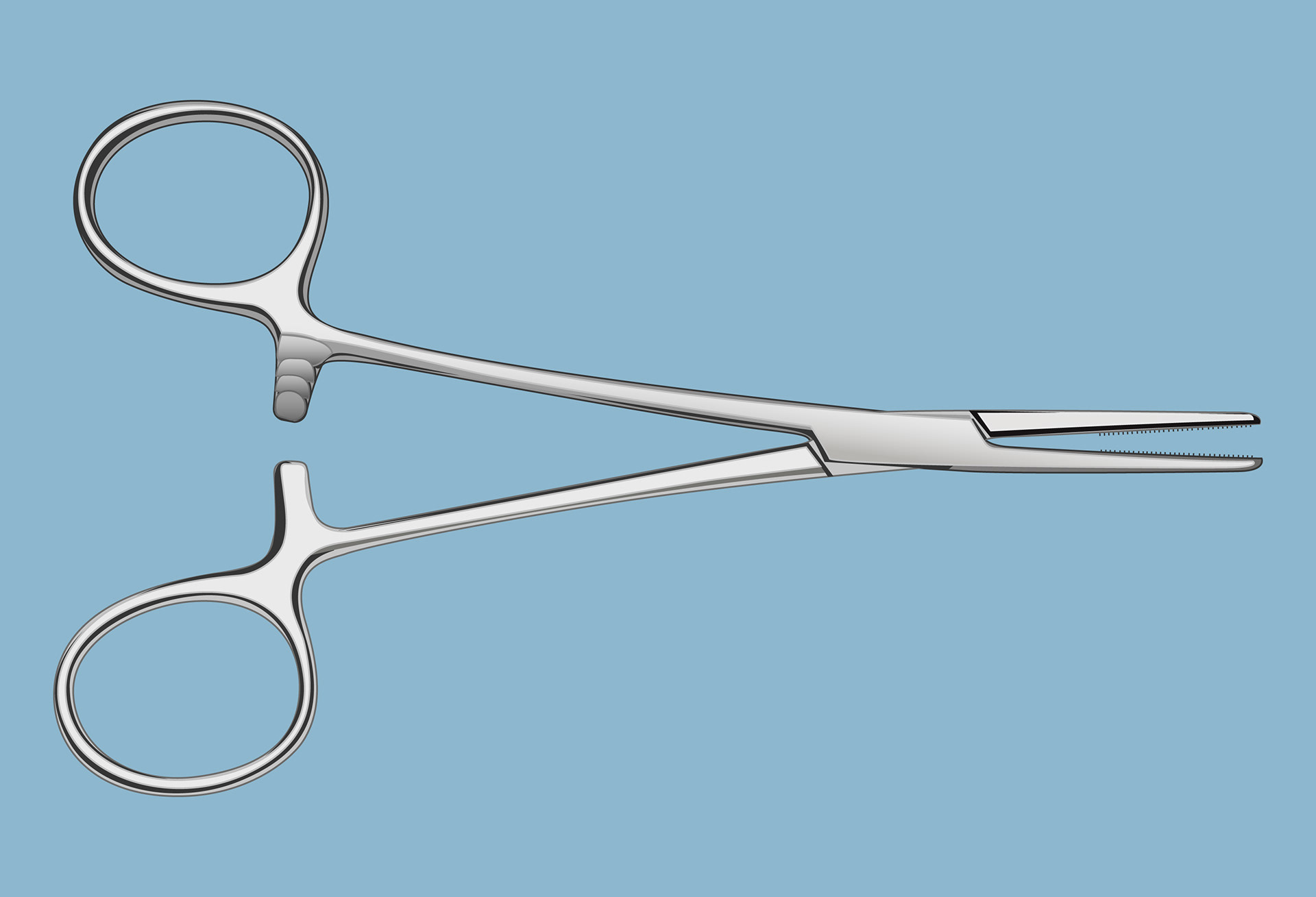 "Kelly Hemostatic Forceps"