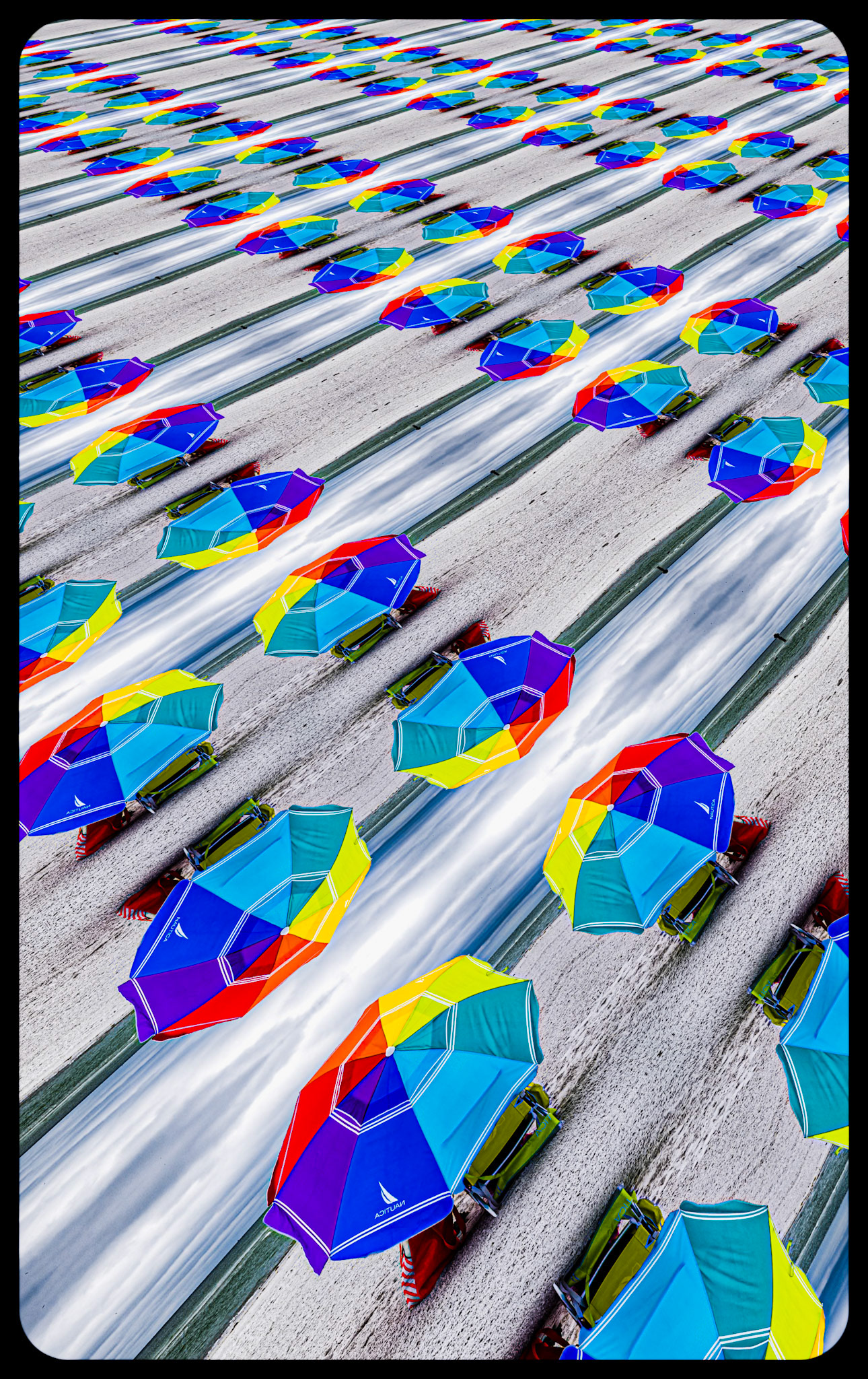 Umbrellas on the Beach