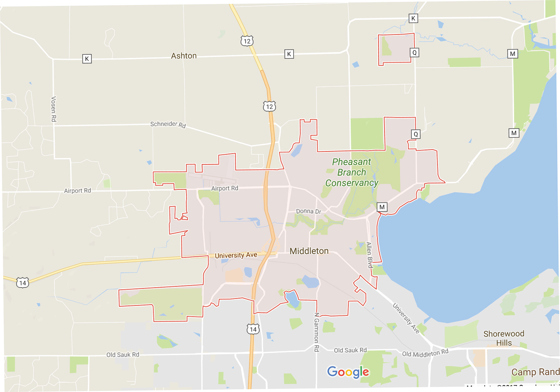 The city of Middleton, WI