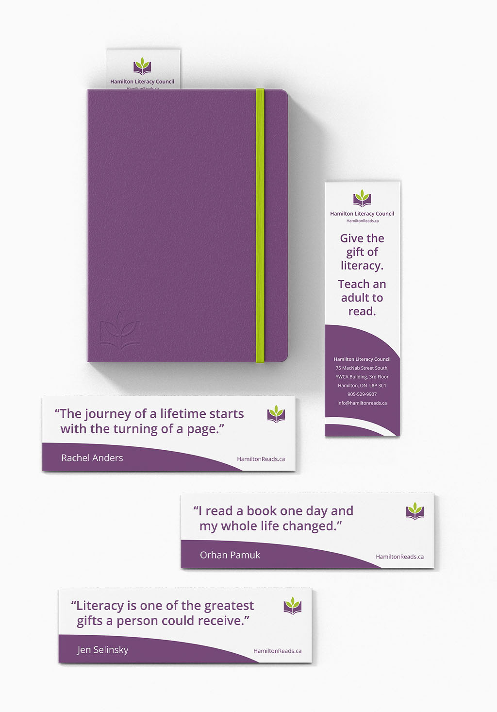Hamilton Literacy Council Promo Bookmarks