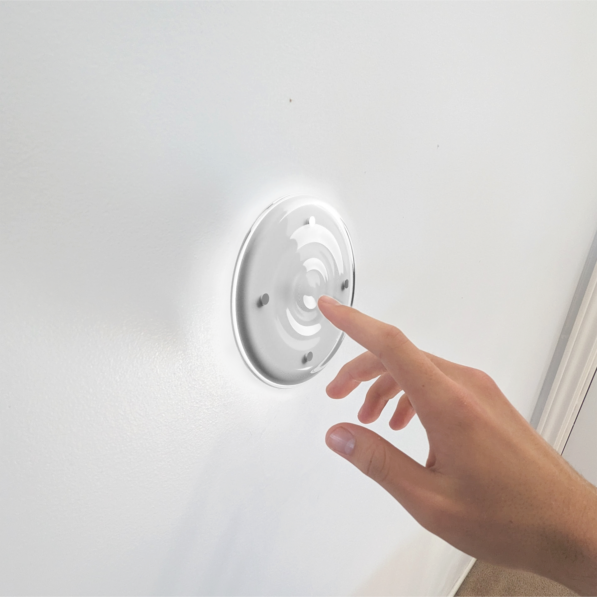 Light Switch Inspired by Water, Rendered and Modeled in Fusion360/Photoshop, Class Project