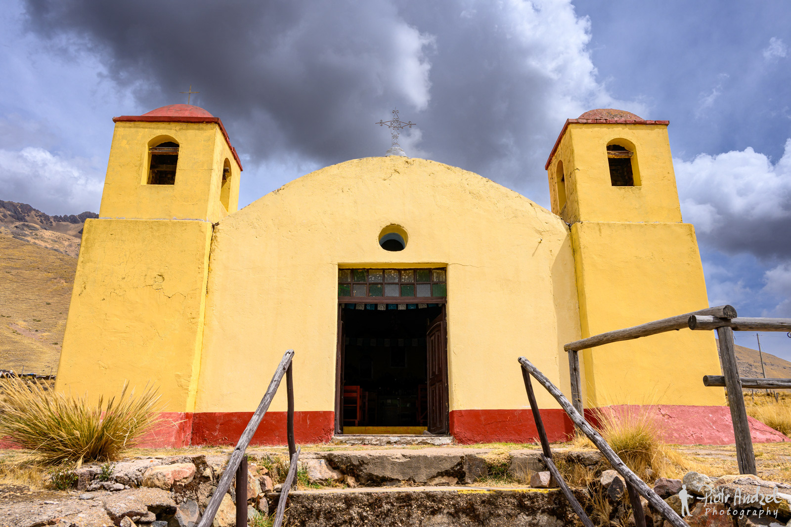 Church at the mountain pass