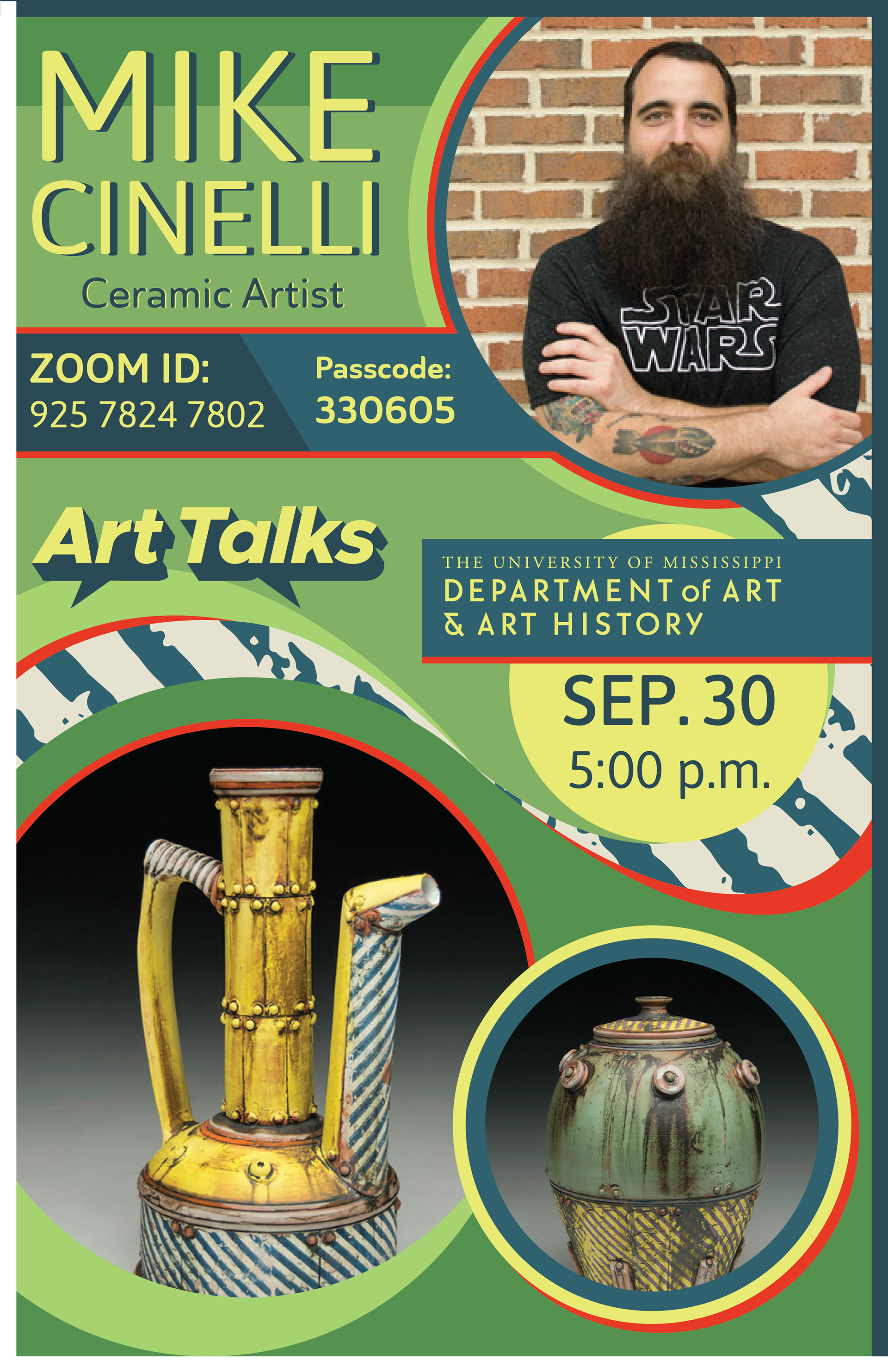 ArtTalks Poster - Mike Cinelli