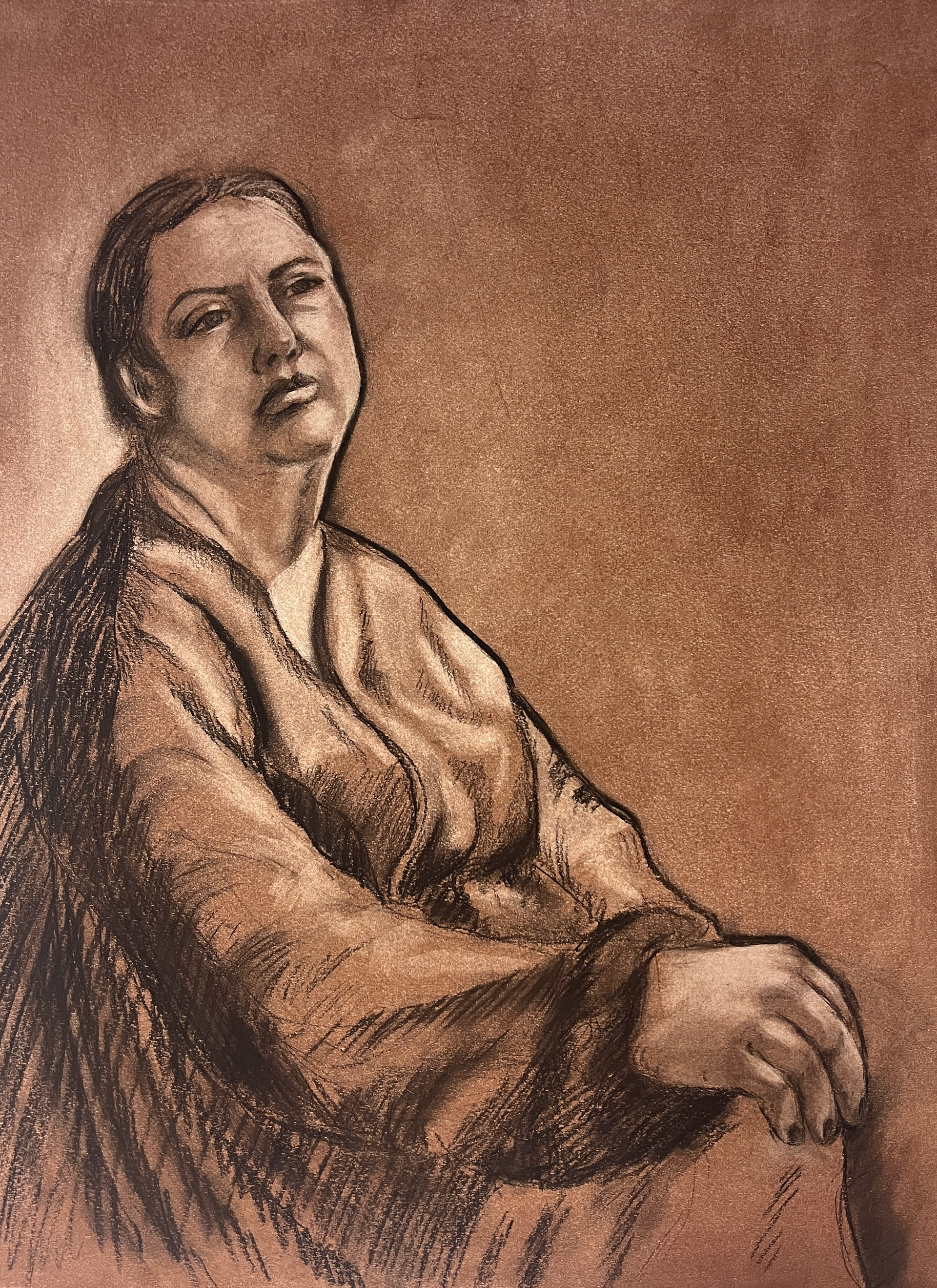 Medium: Black and White Charcoal on Toned Paper