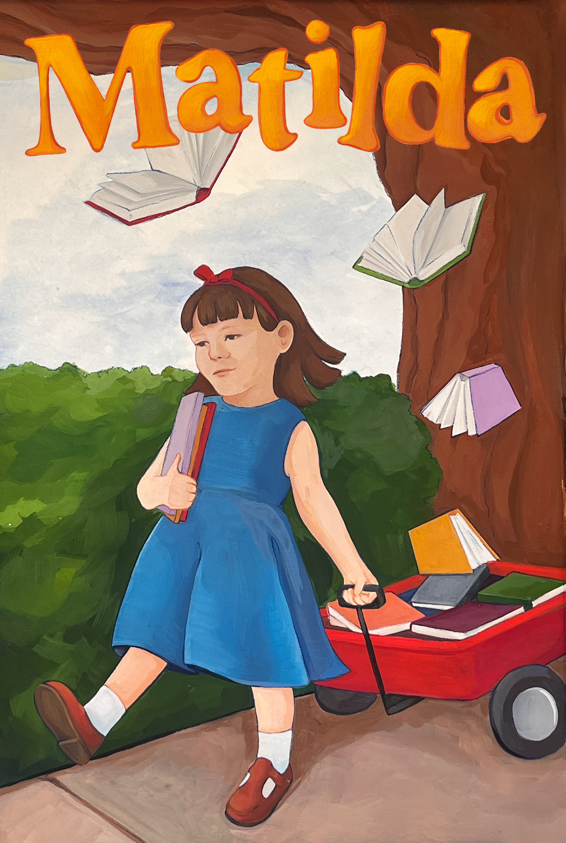 Matilda Book Cover - Gouache