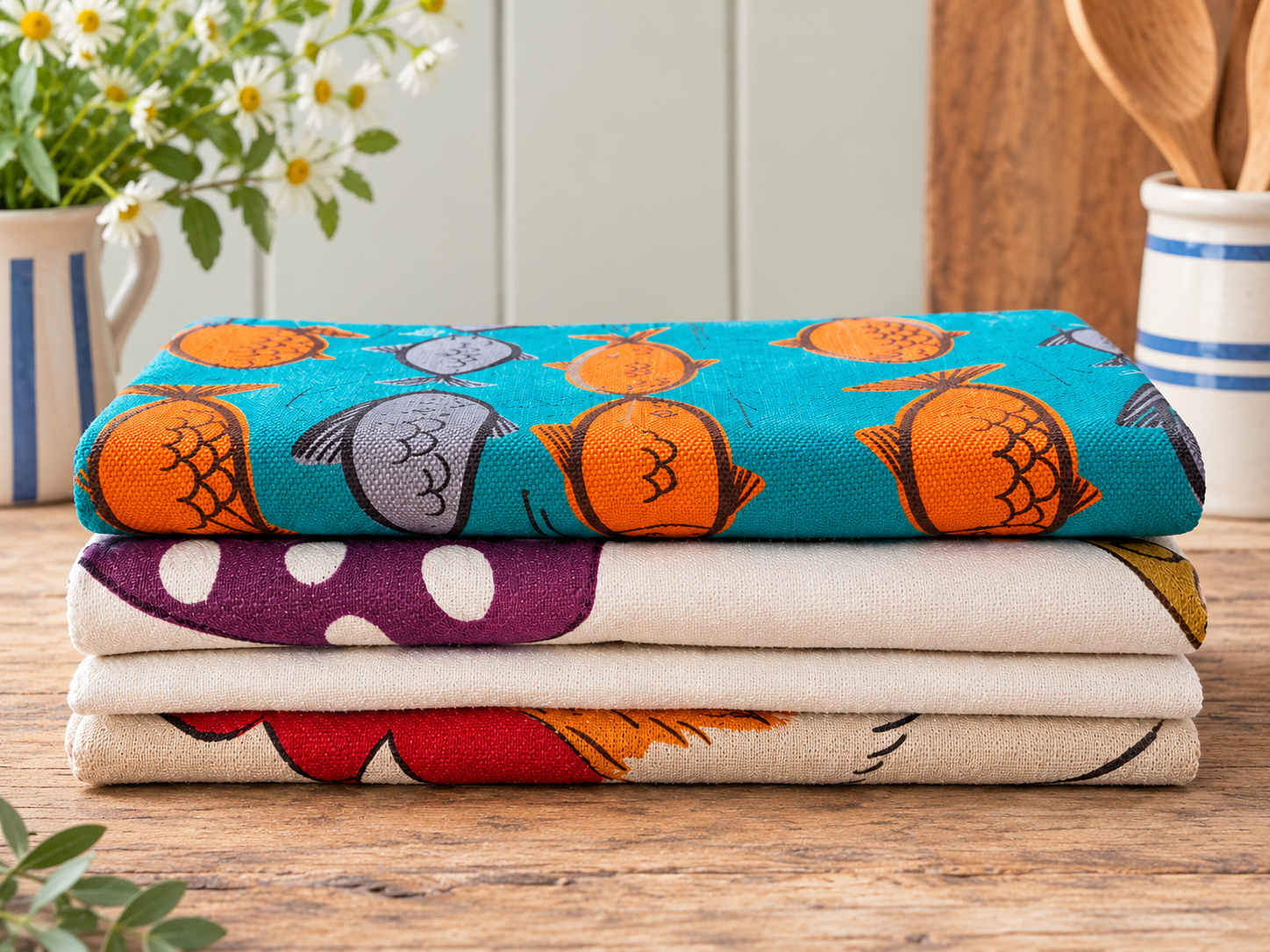 Patterned Teatowels