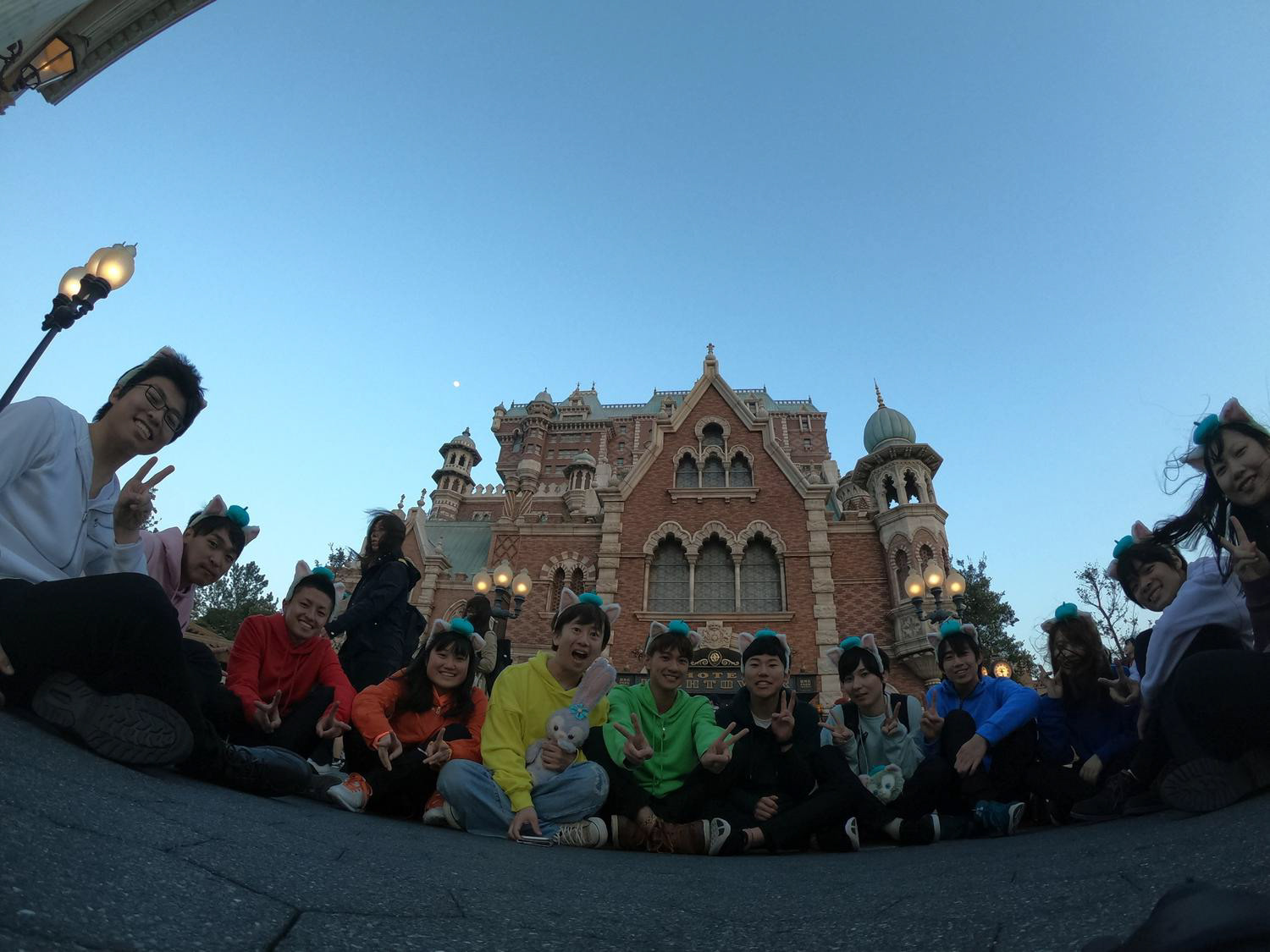 ディズニーで打ち上げ