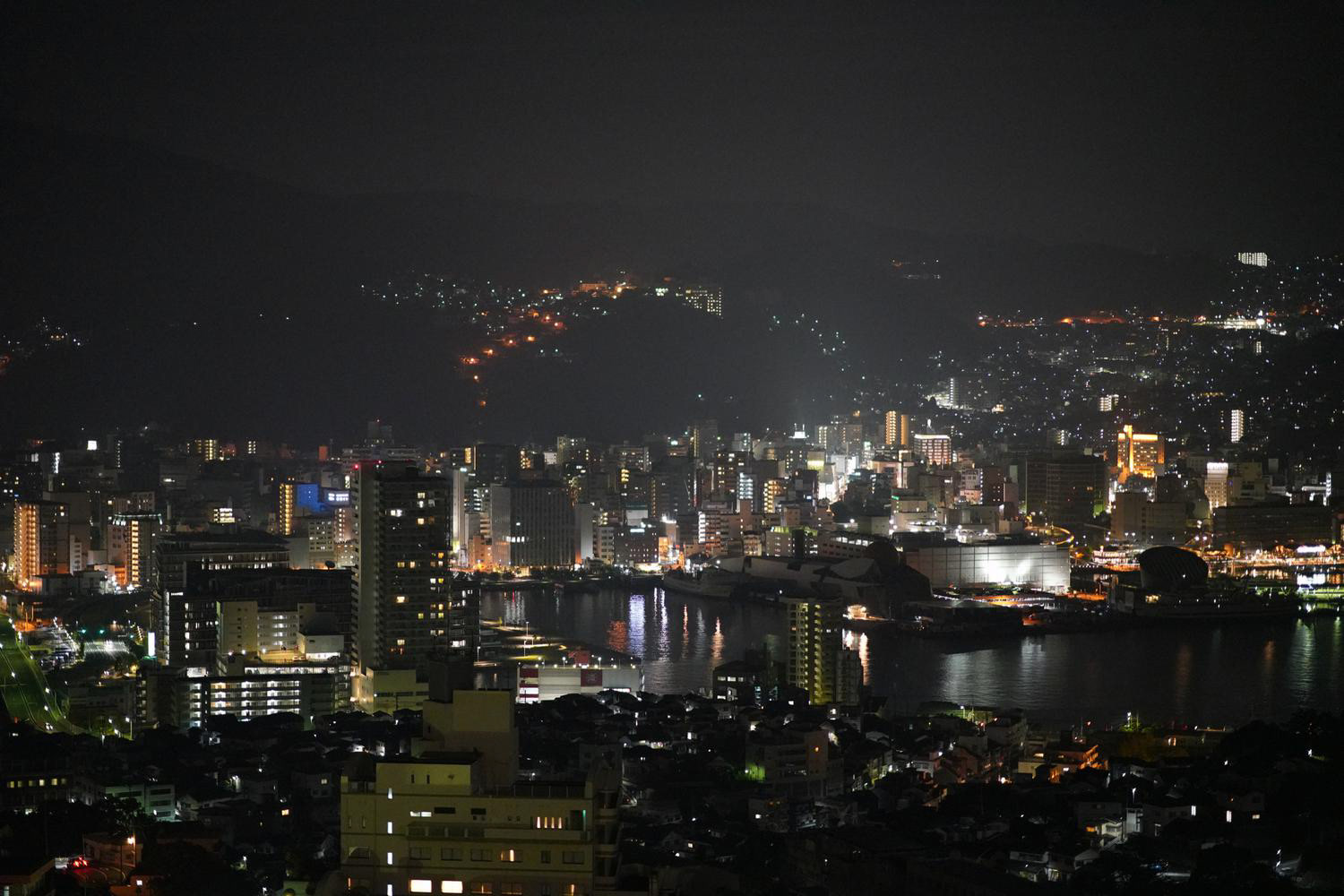 長崎稲佐山から見た夜景(8/17)