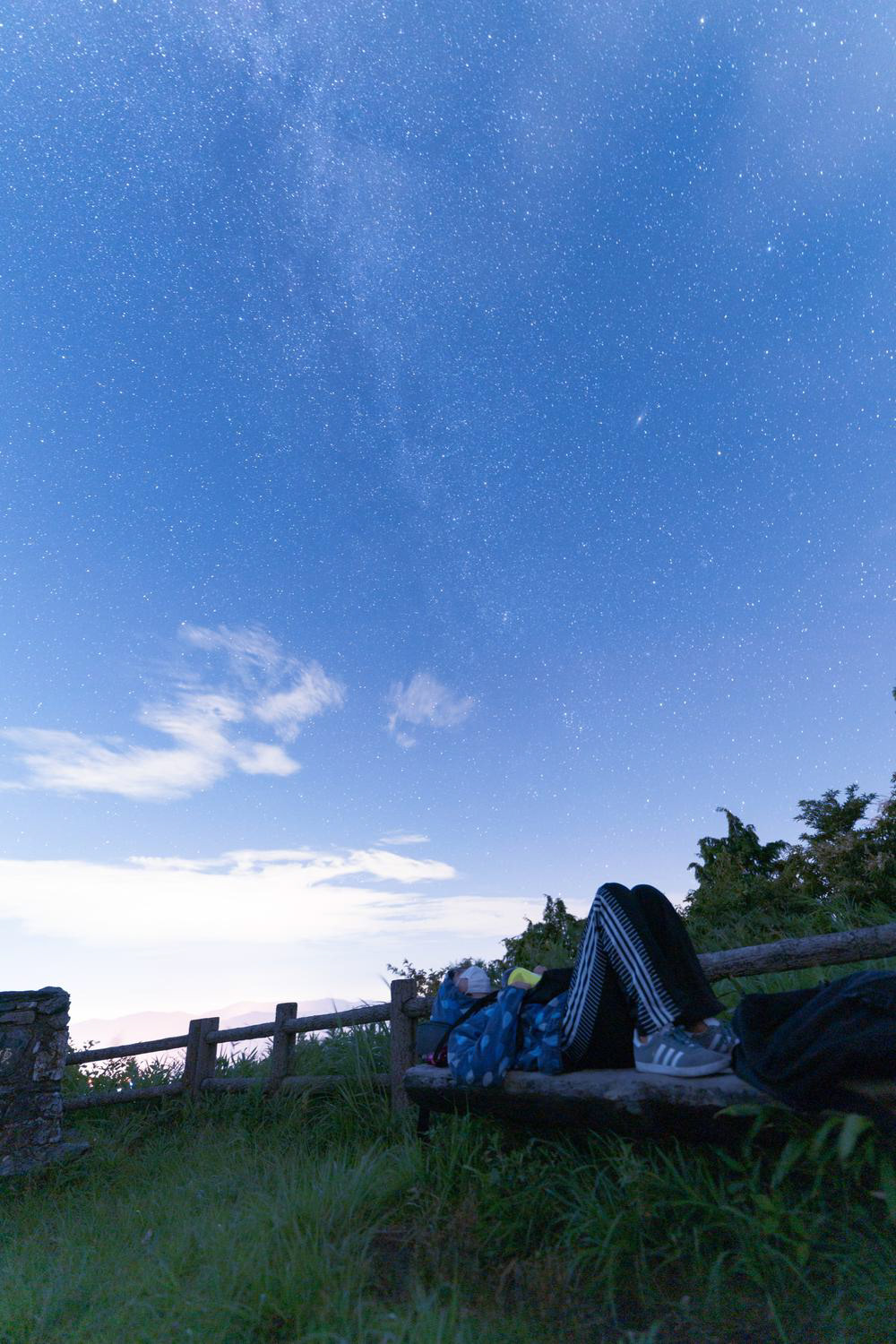 鷹取山(東側)とアンドロメダ銀河