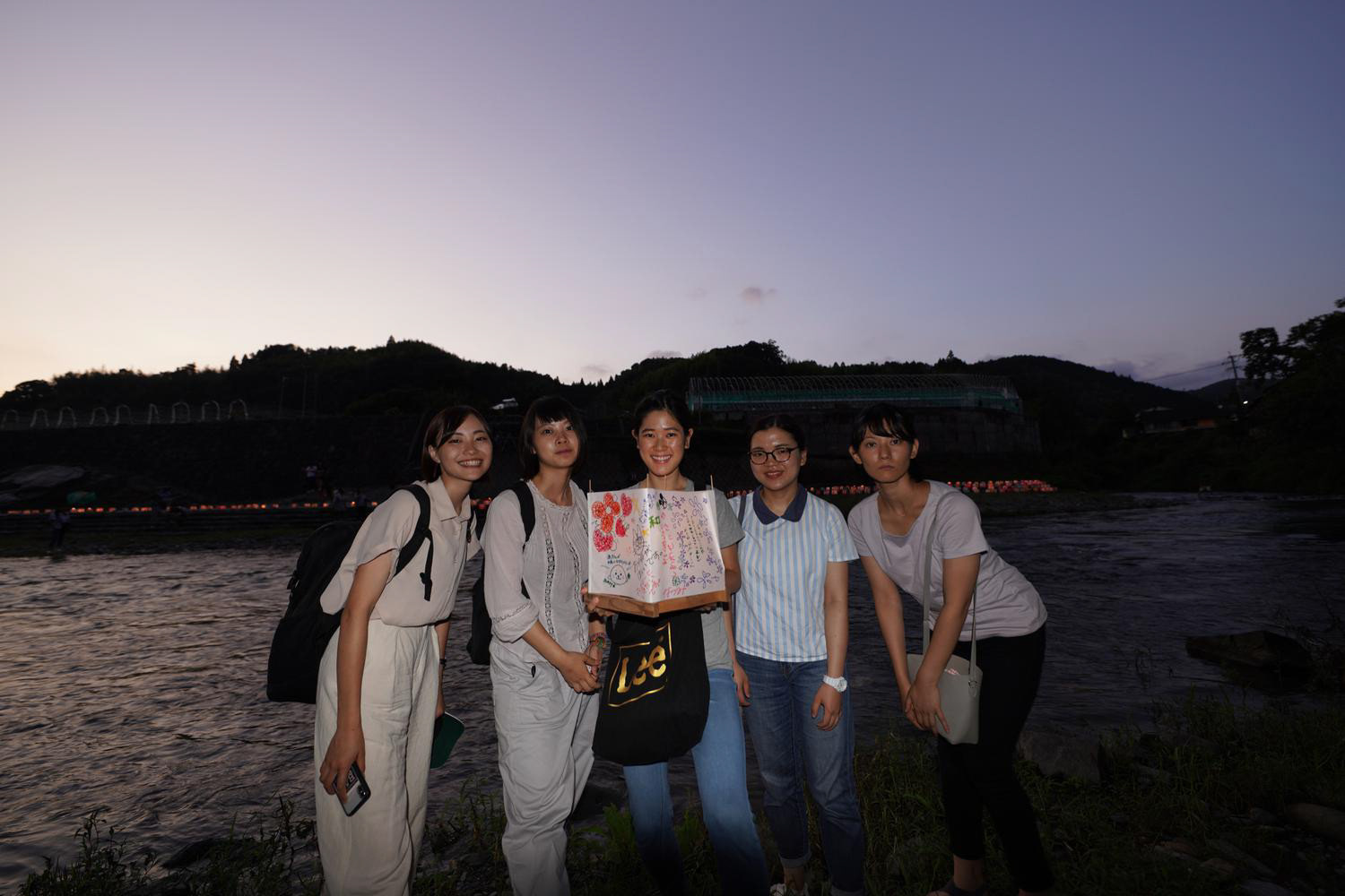 万灯流し@上陽町