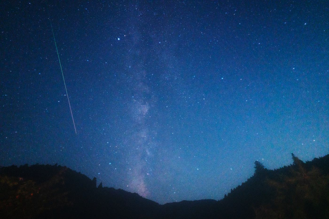 ペルセウス座流星群@星野村（8/13）