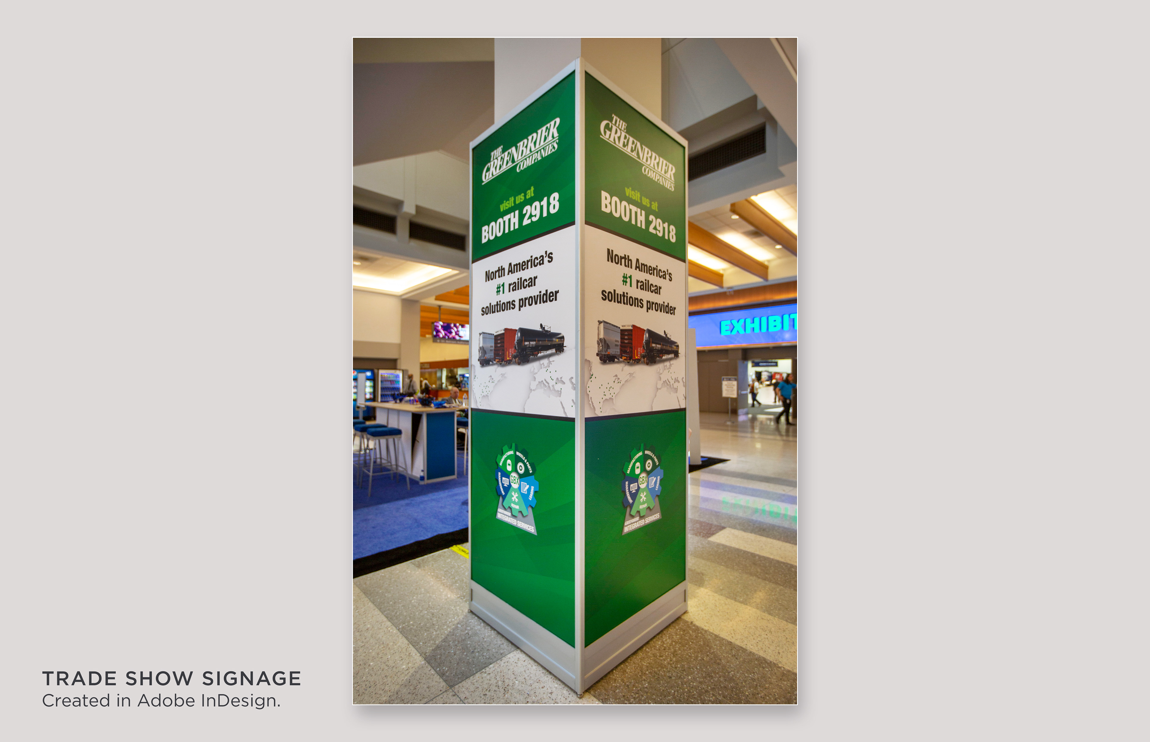 Column Wrap Trade Show Design