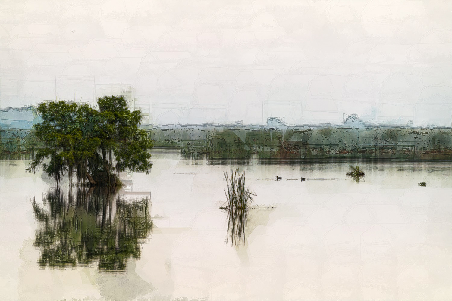 Blue Cypress Morning