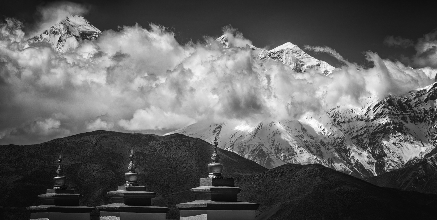 Mountains and Stupas