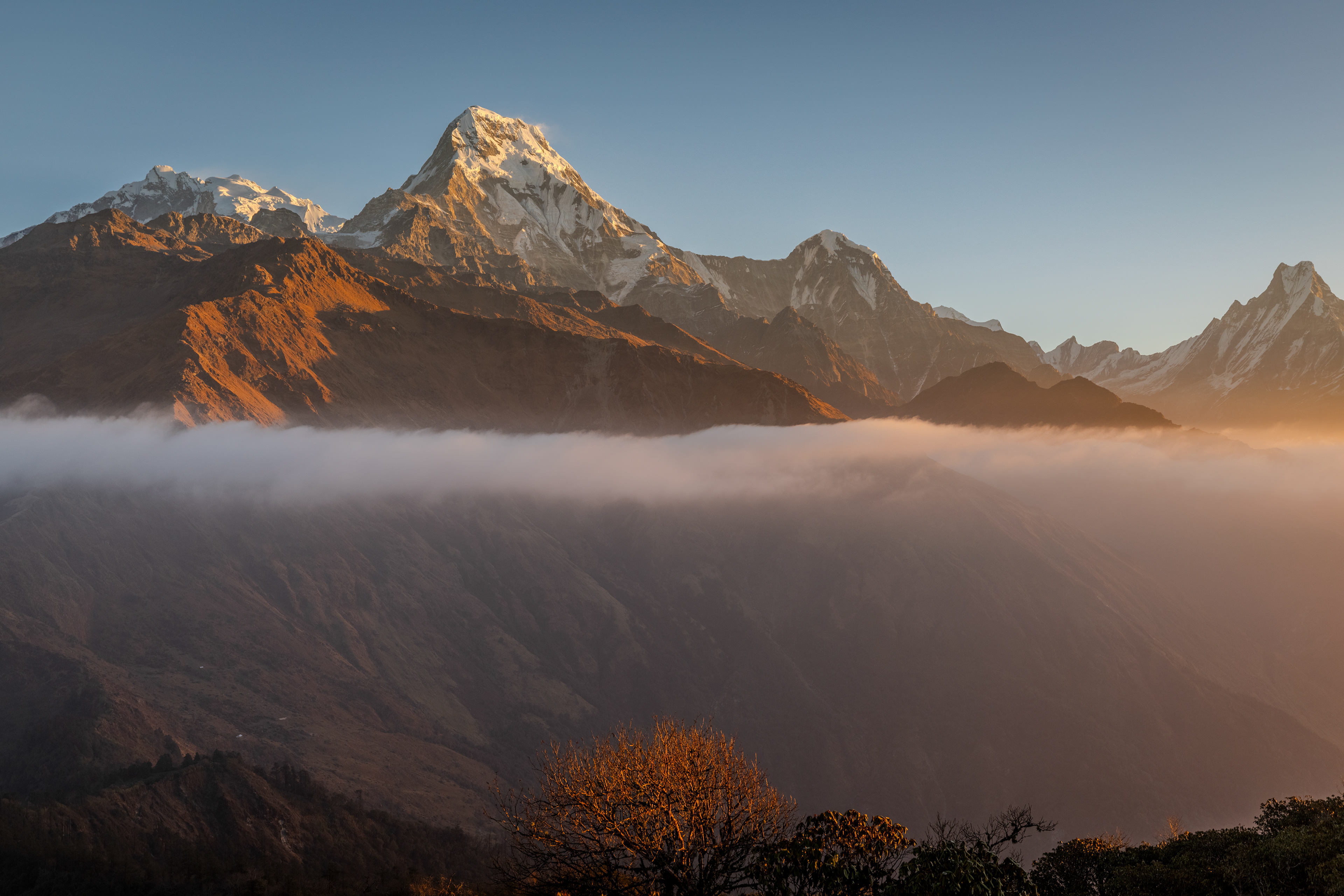 Annapurna South and Machapuchare