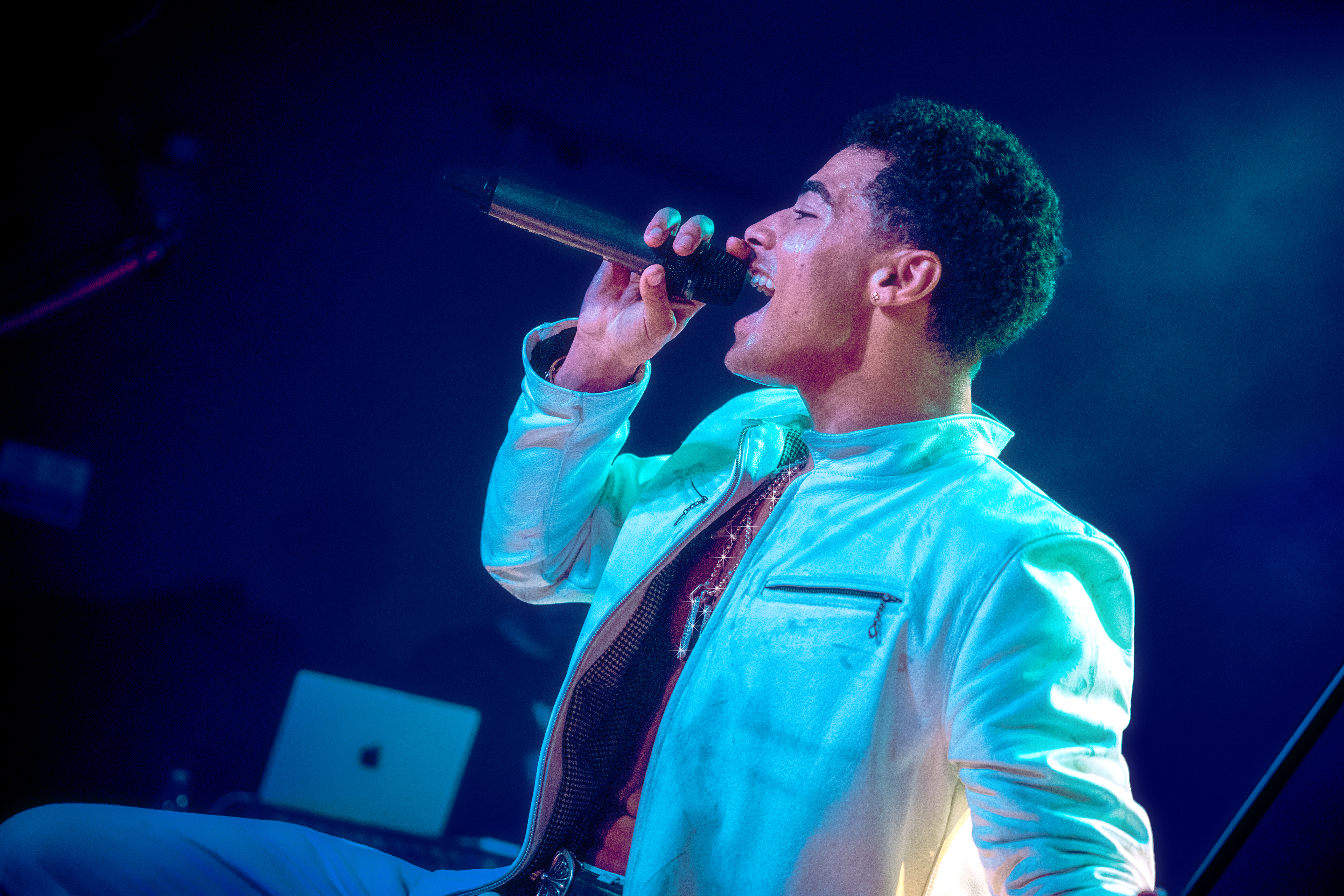 24kGoldn performing live at Oslo Hackney in London
