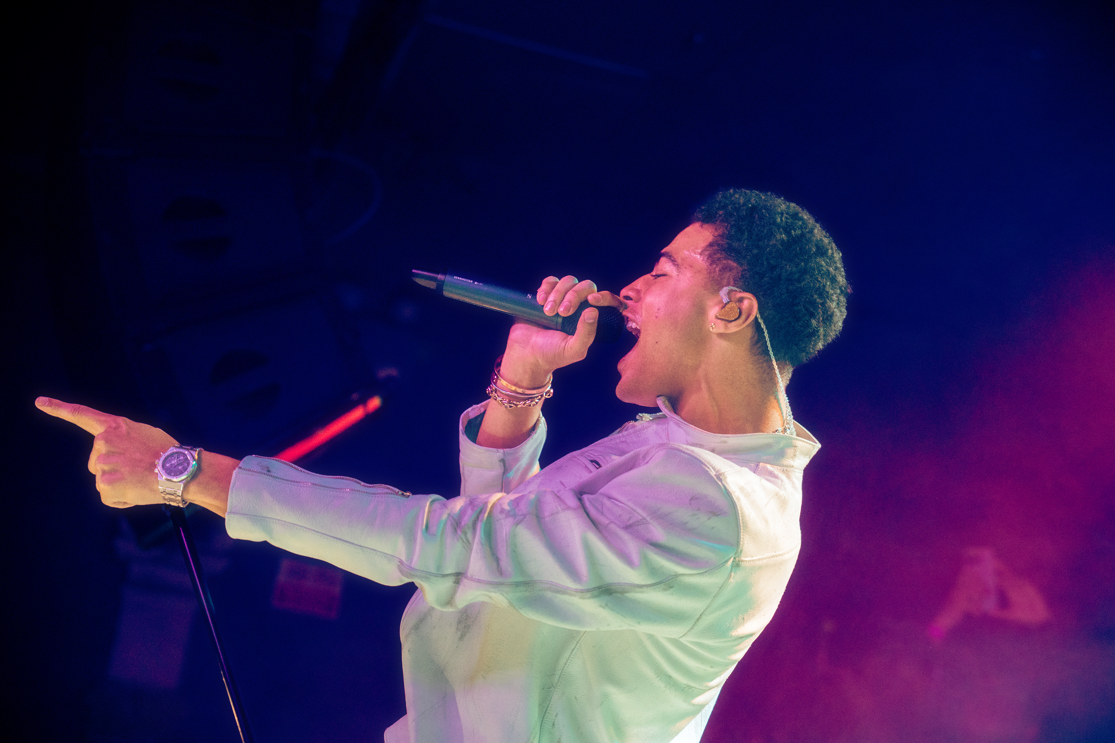 24kGoldn performing live at Oslo Hackney in London