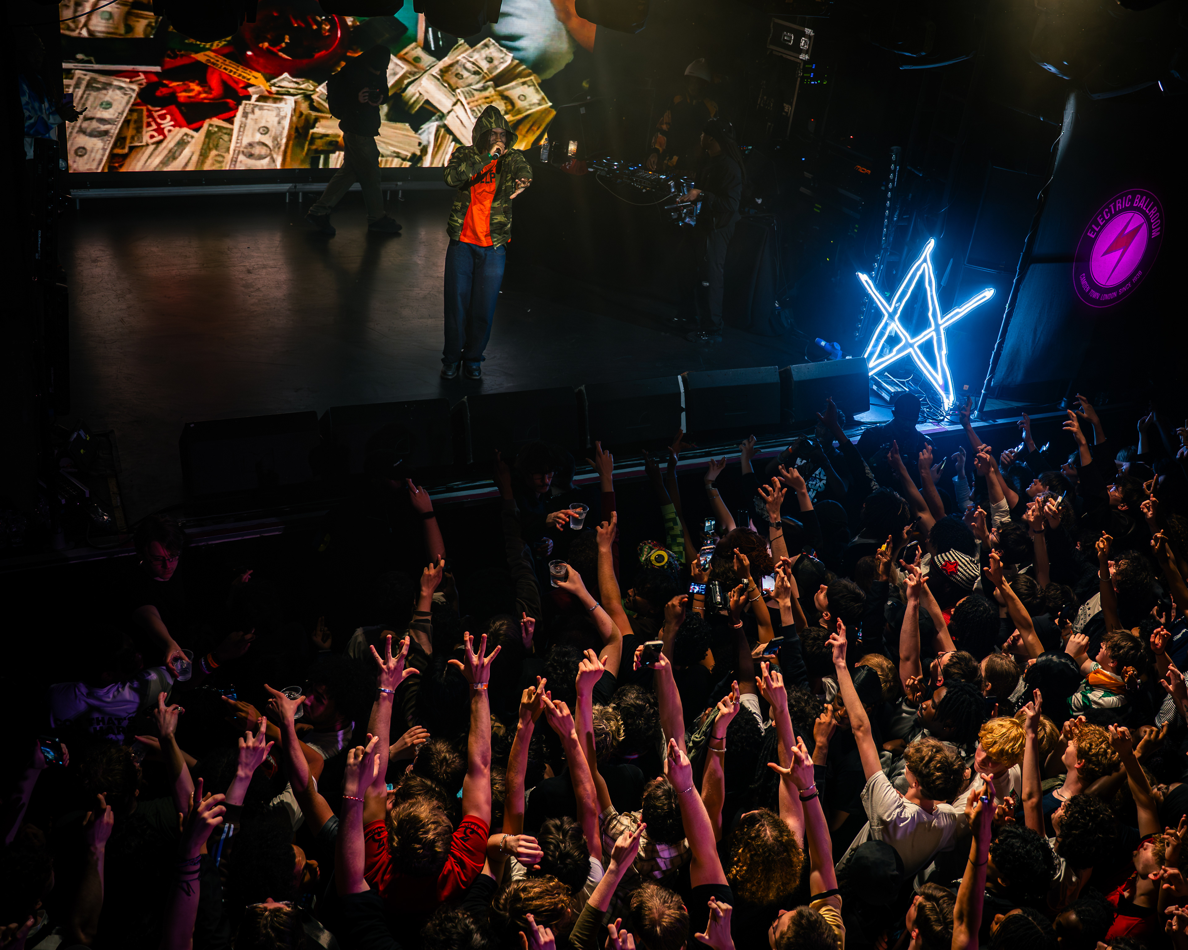 Kwes e Performing at Draft Day 2 at Electric Ballroom