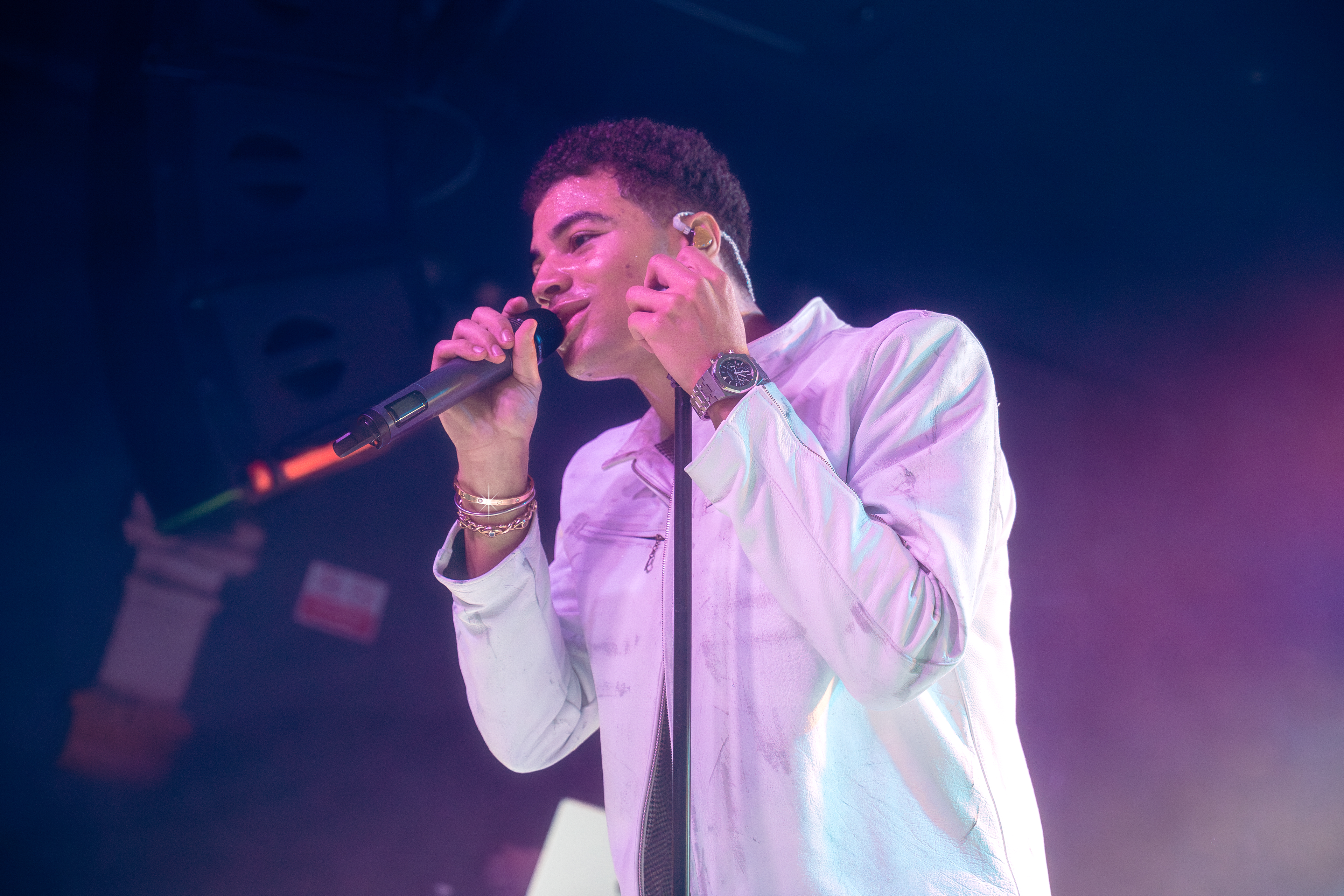 24kGoldn performing live at Oslo Hackney in London