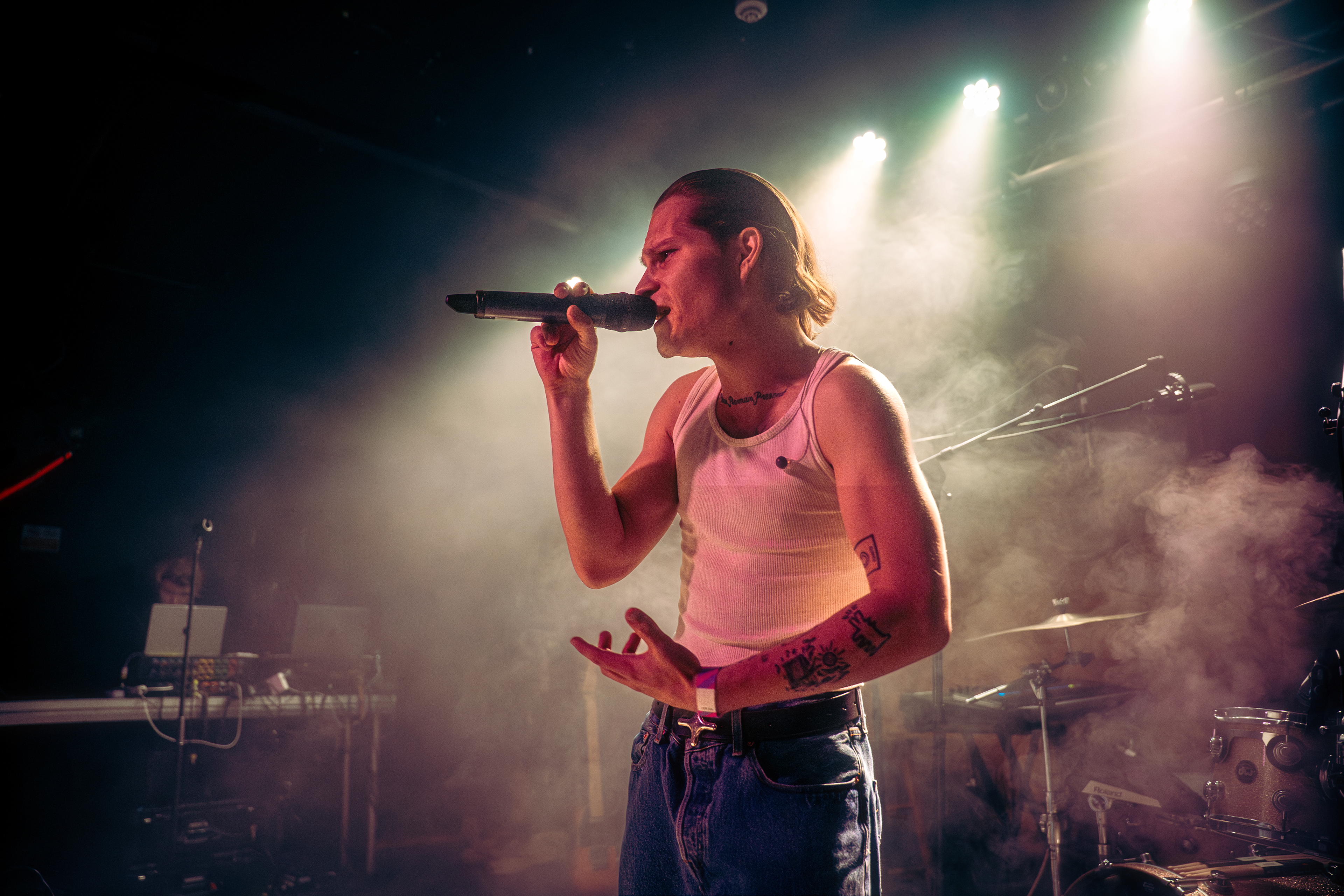 Wyatt Woodley performing live at Oslo Hackney in London